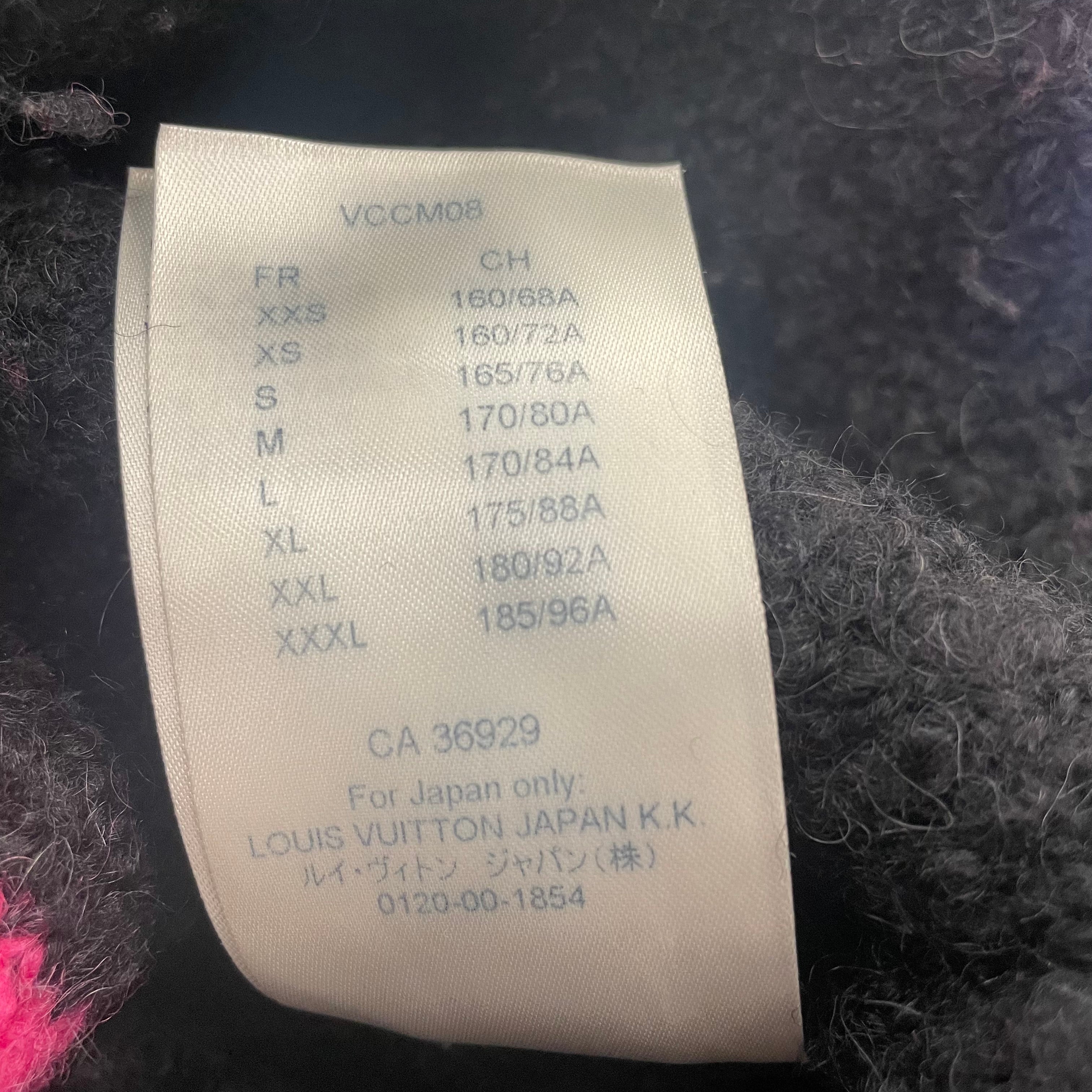 LOUIS VUITTON Half Zip Fleece Oversized Jumper Jacket AW 2019 Pre-Owned - Image 6