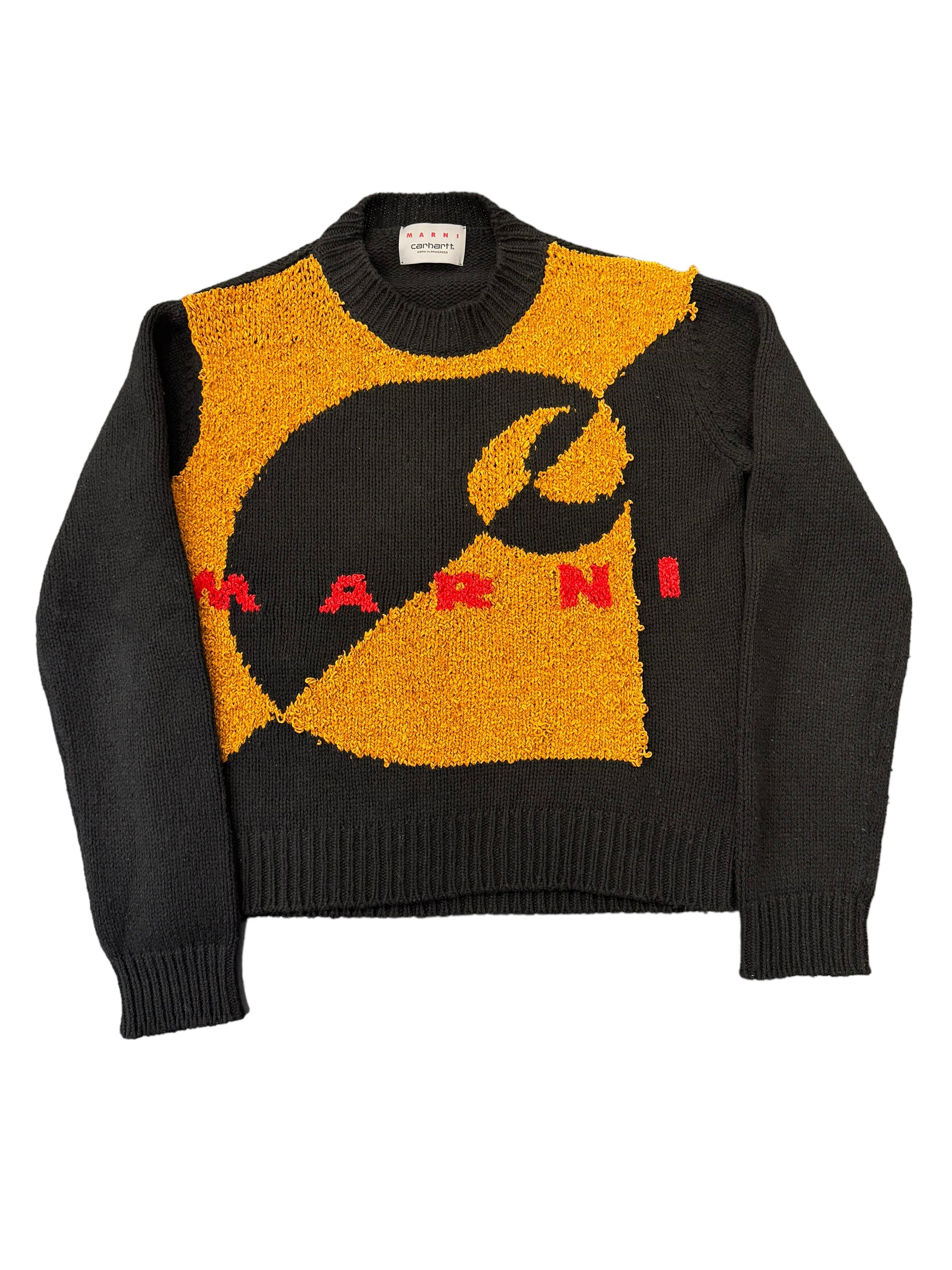 MARNI X CARHARTT Logo Intarsia-Knitted Sweater Pre-Owned 48