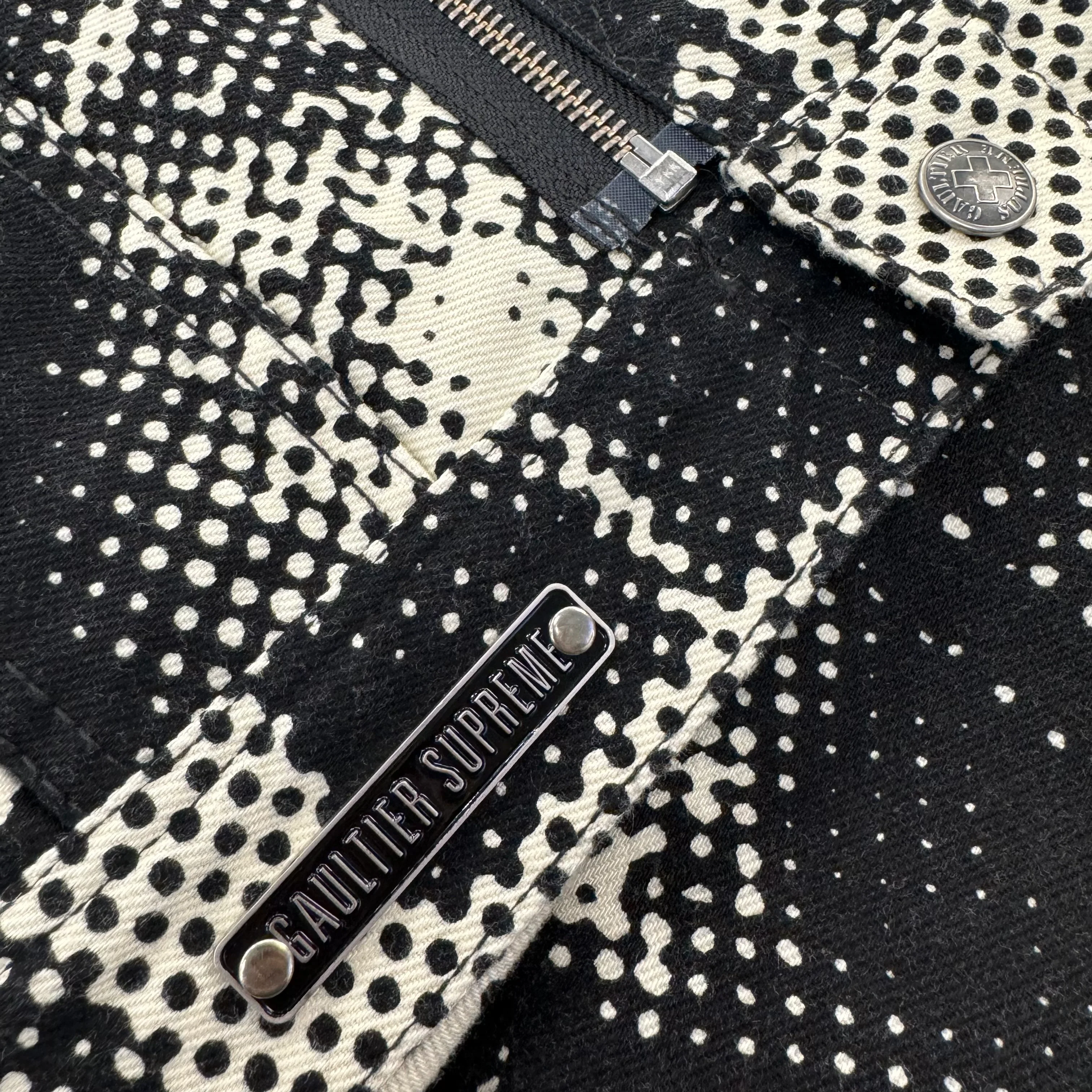 SUPREME Jean Paul Gaultier F**k Racism Trucker Jacket SS19 New L - Image 3