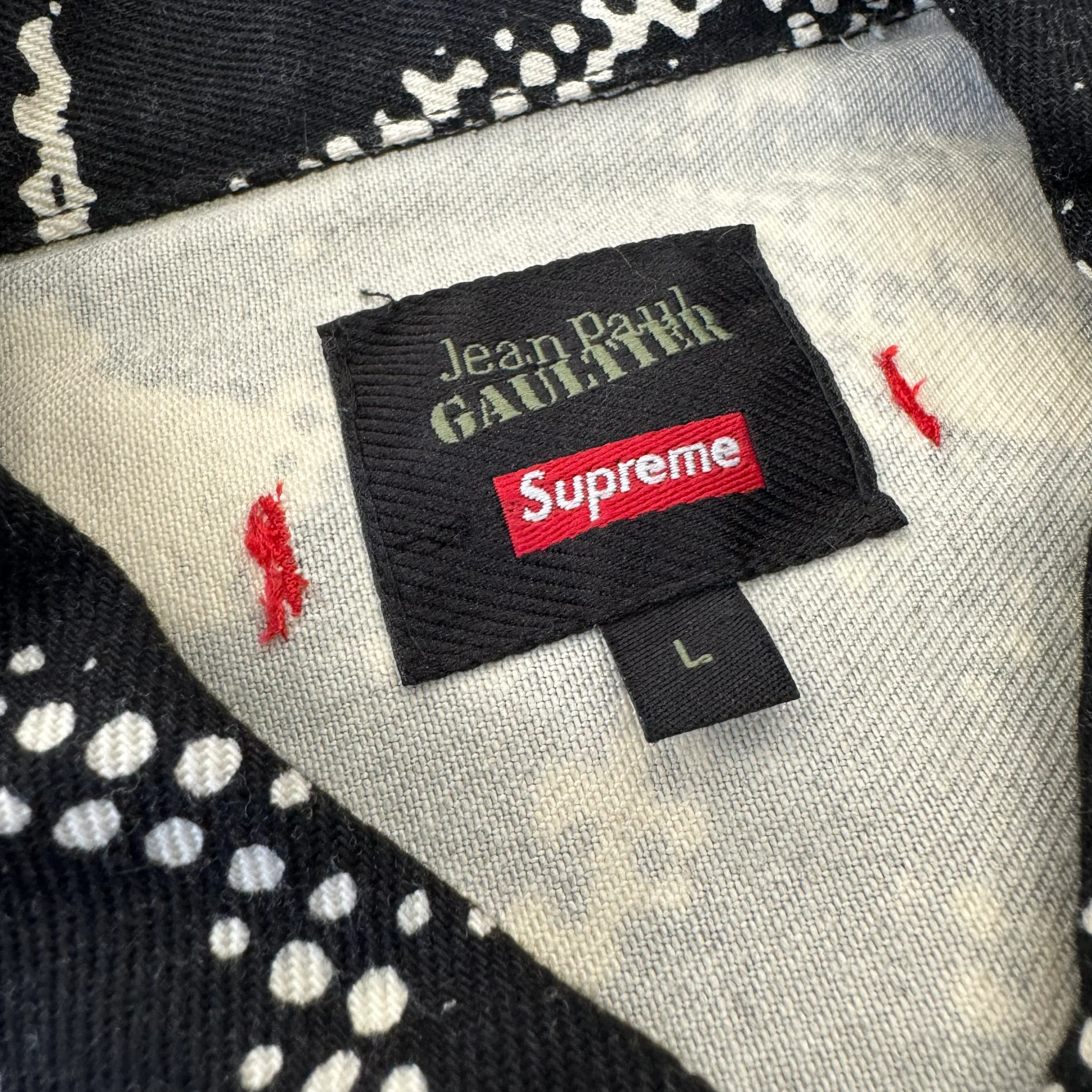 SUPREME Jean Paul Gaultier F**k Racism Trucker Jacket SS19 New L - Image 4