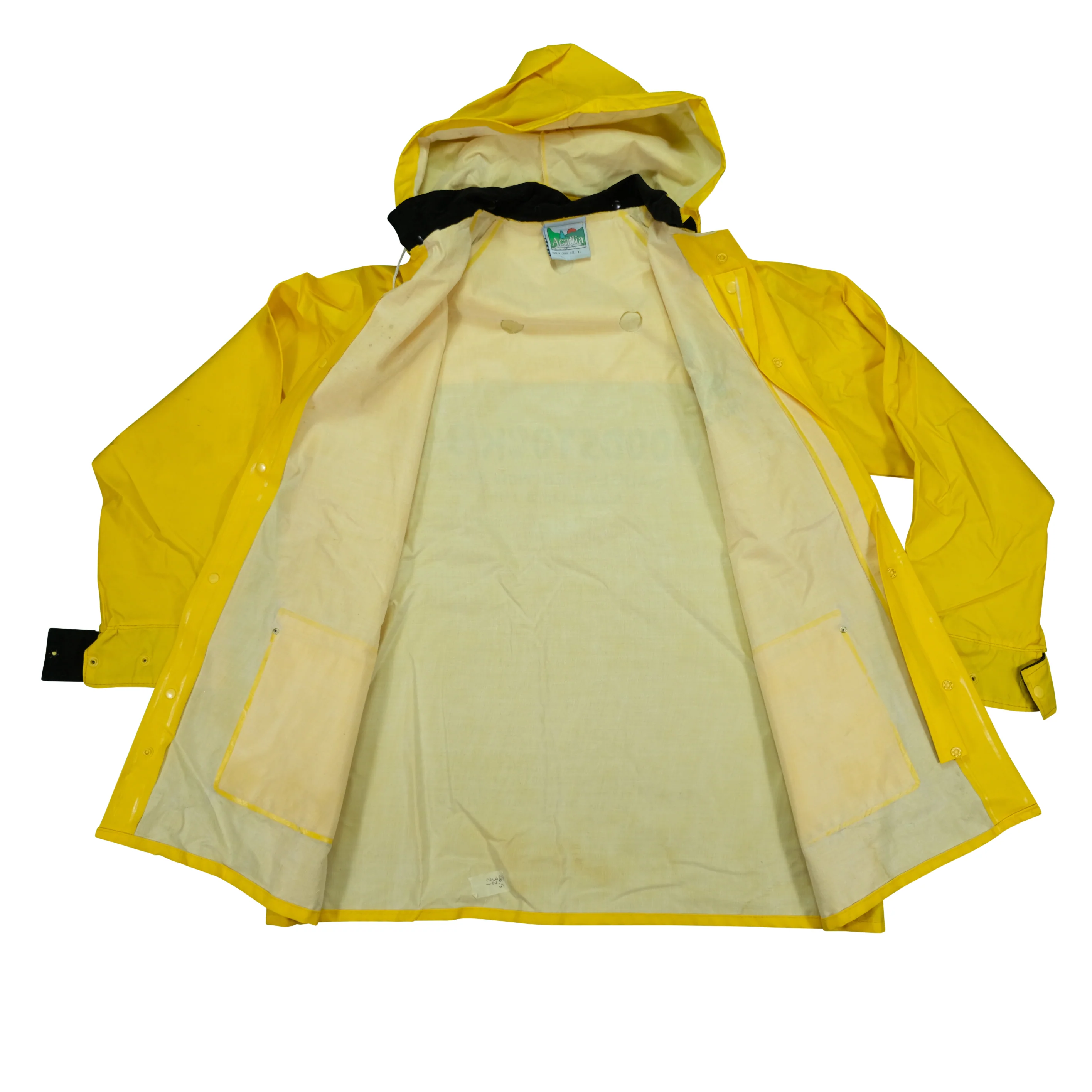 Vintage ACADIA Woodstock Music Festival Saugerties New York 1994 Windbreaker Jacket 90s Yellow XL - Image 3