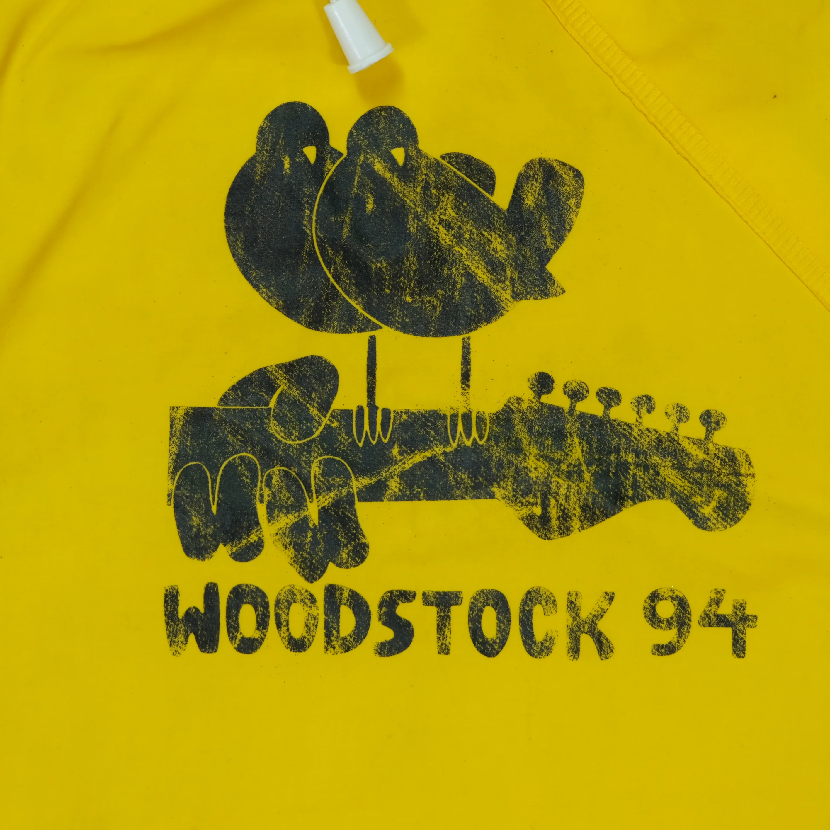 Vintage ACADIA Woodstock Music Festival Saugerties New York 1994 Windbreaker Jacket 90s Yellow XL - Image 4