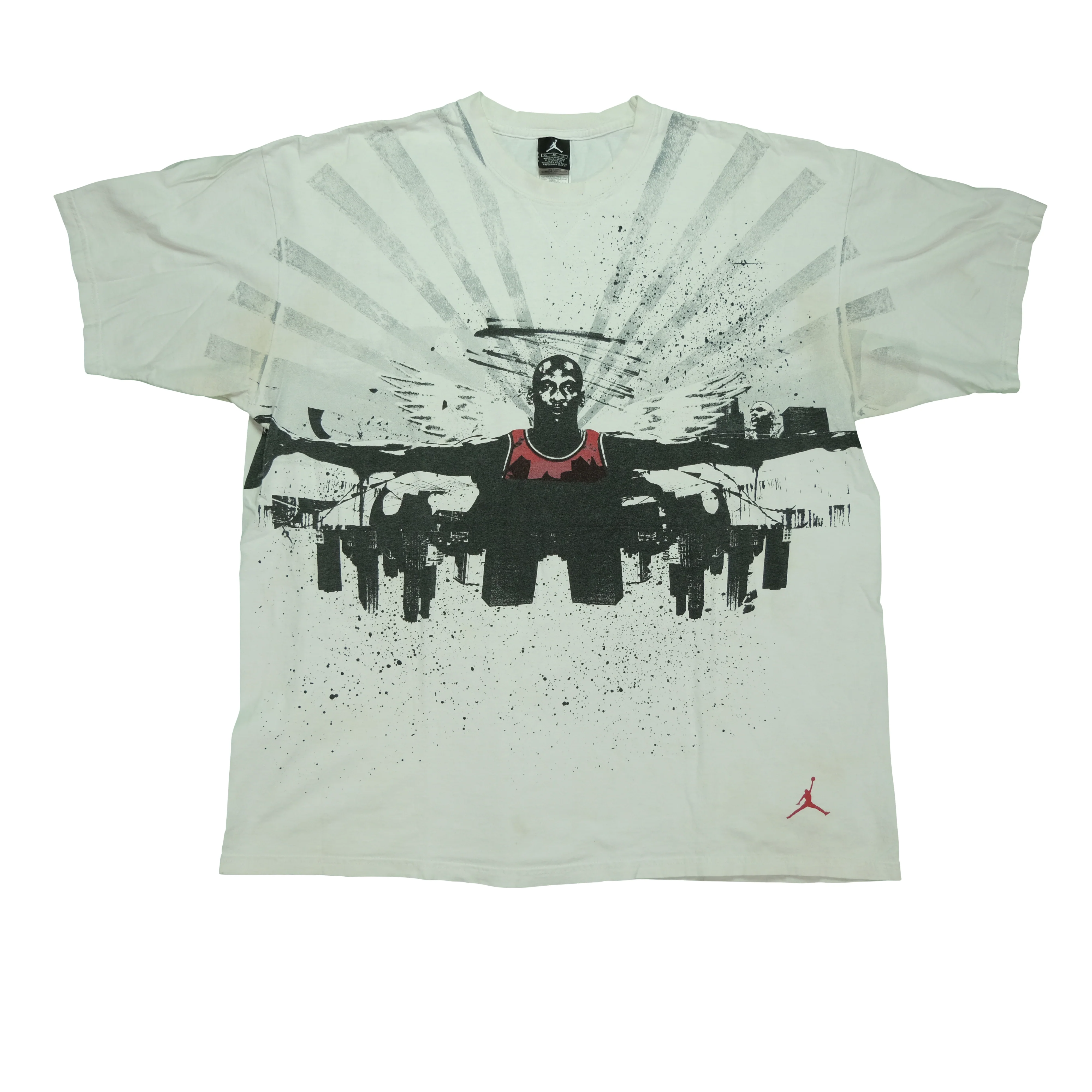Vintage AIR JORDAN Michael Wings T Shirt 2000s White XL