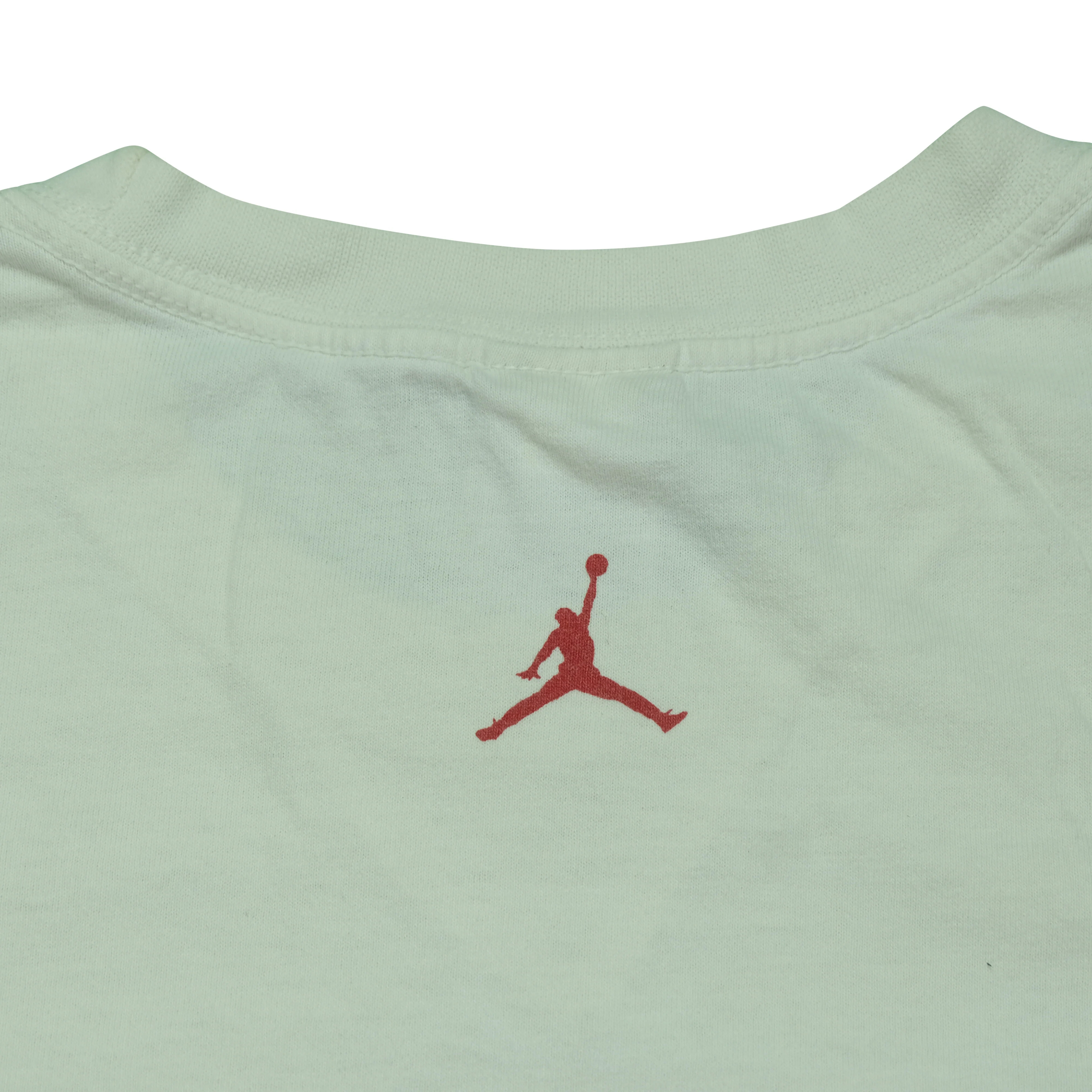 Vintage AIR JORDAN Michael Wings T Shirt 2000s White XL - Image 10