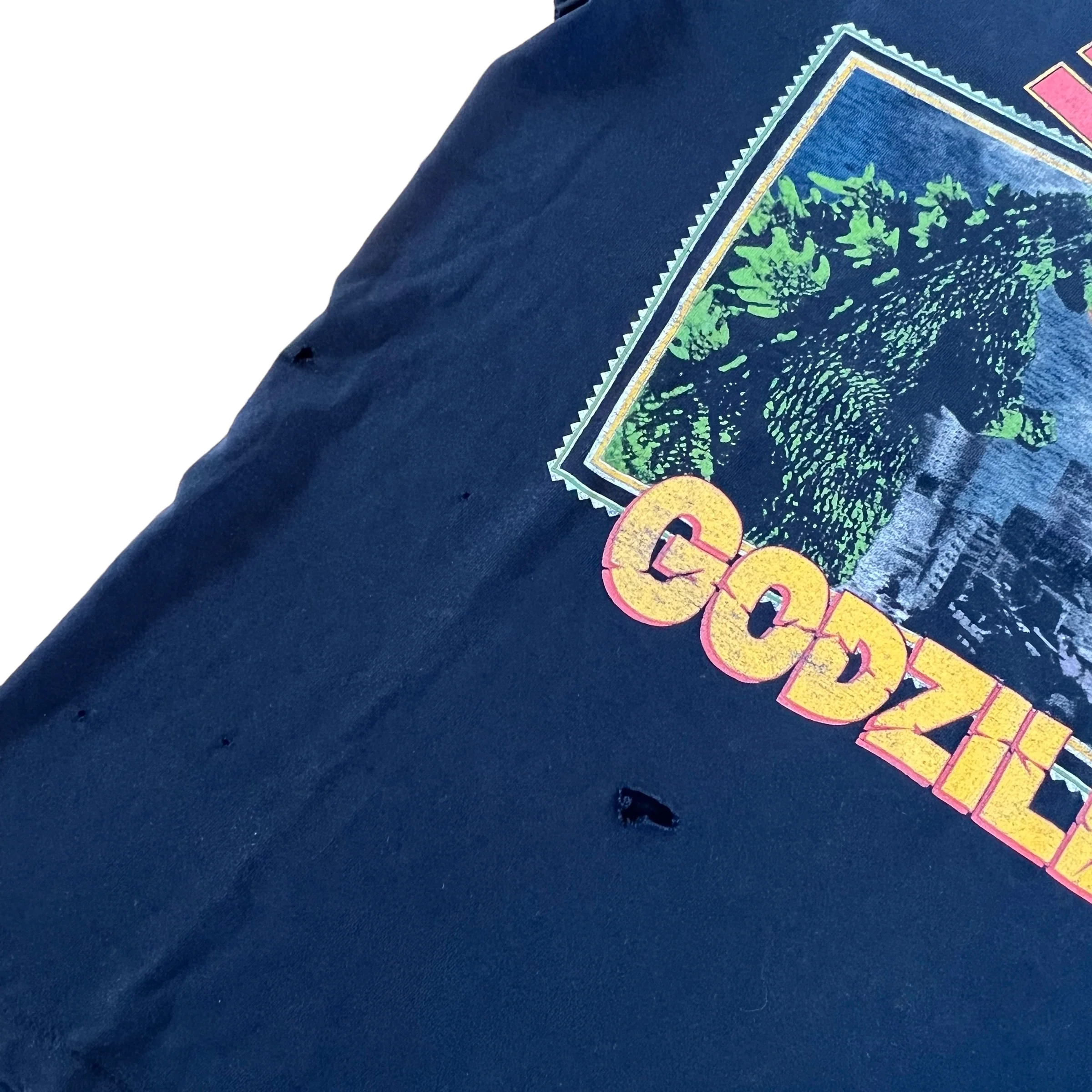 Vintage ALL SPORT Godzilla 1994 Japanese Movie Promo T Shirt 90s XL - Image 4