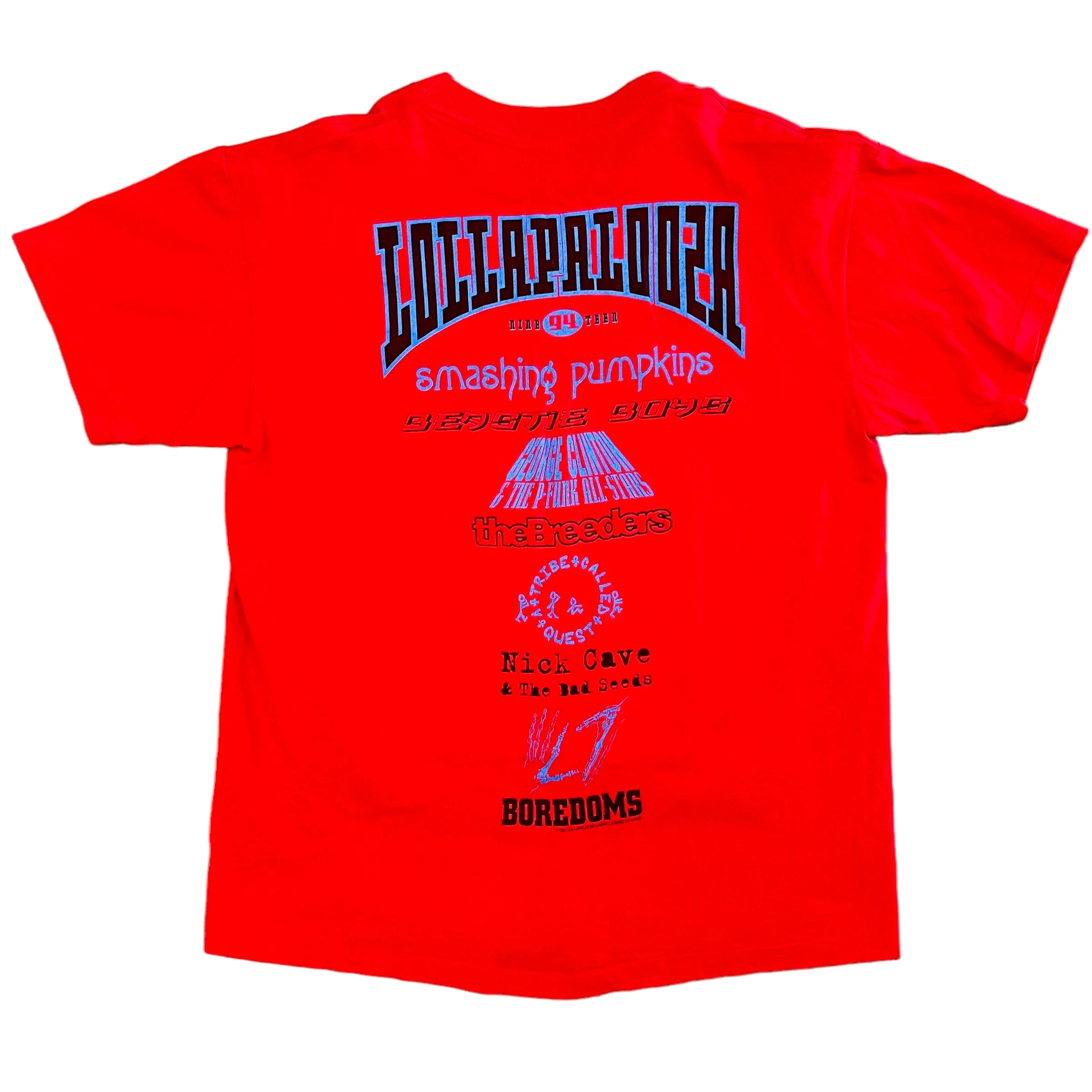 Vintage ANVIL Lollapalooza Two Headed Boy Festival Tee Smashing Pumpkins Beastie Boys Tribe Called Quest 1994 T Shirt 90s XL - Image 2