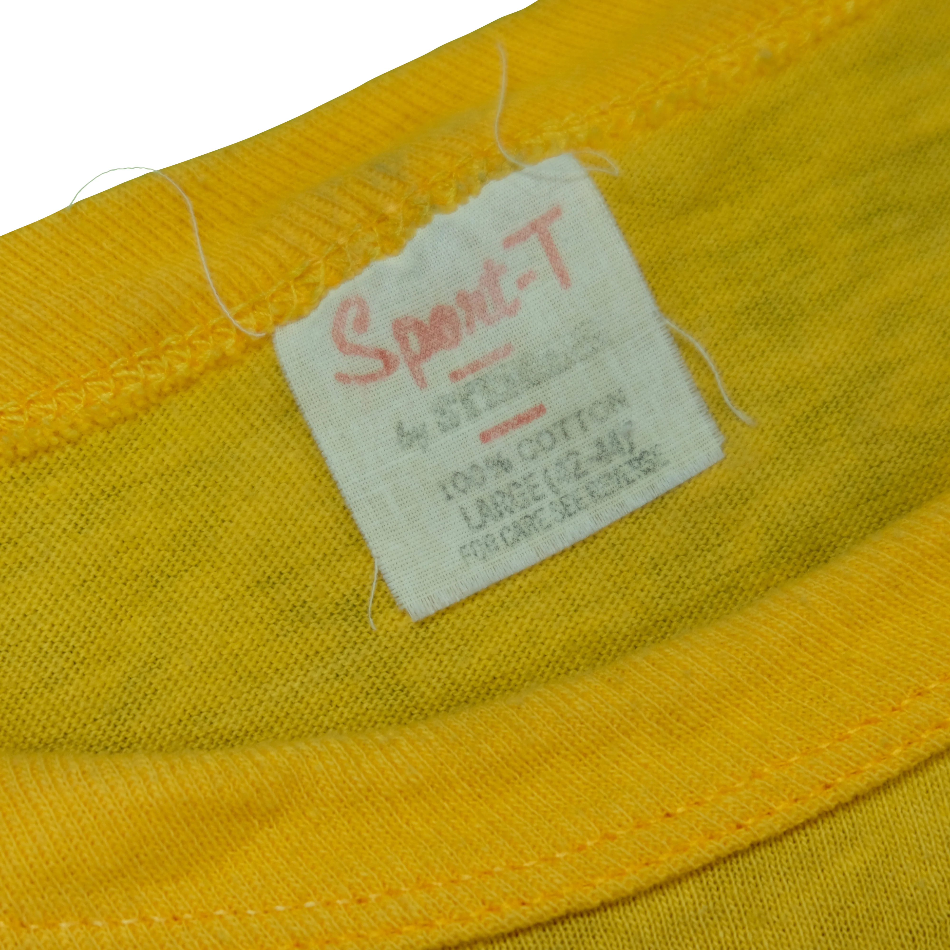 Vintage Attack of the Killer Tomatoes 1978 Film Promo T Shirt 70s Yellow L - Image 5