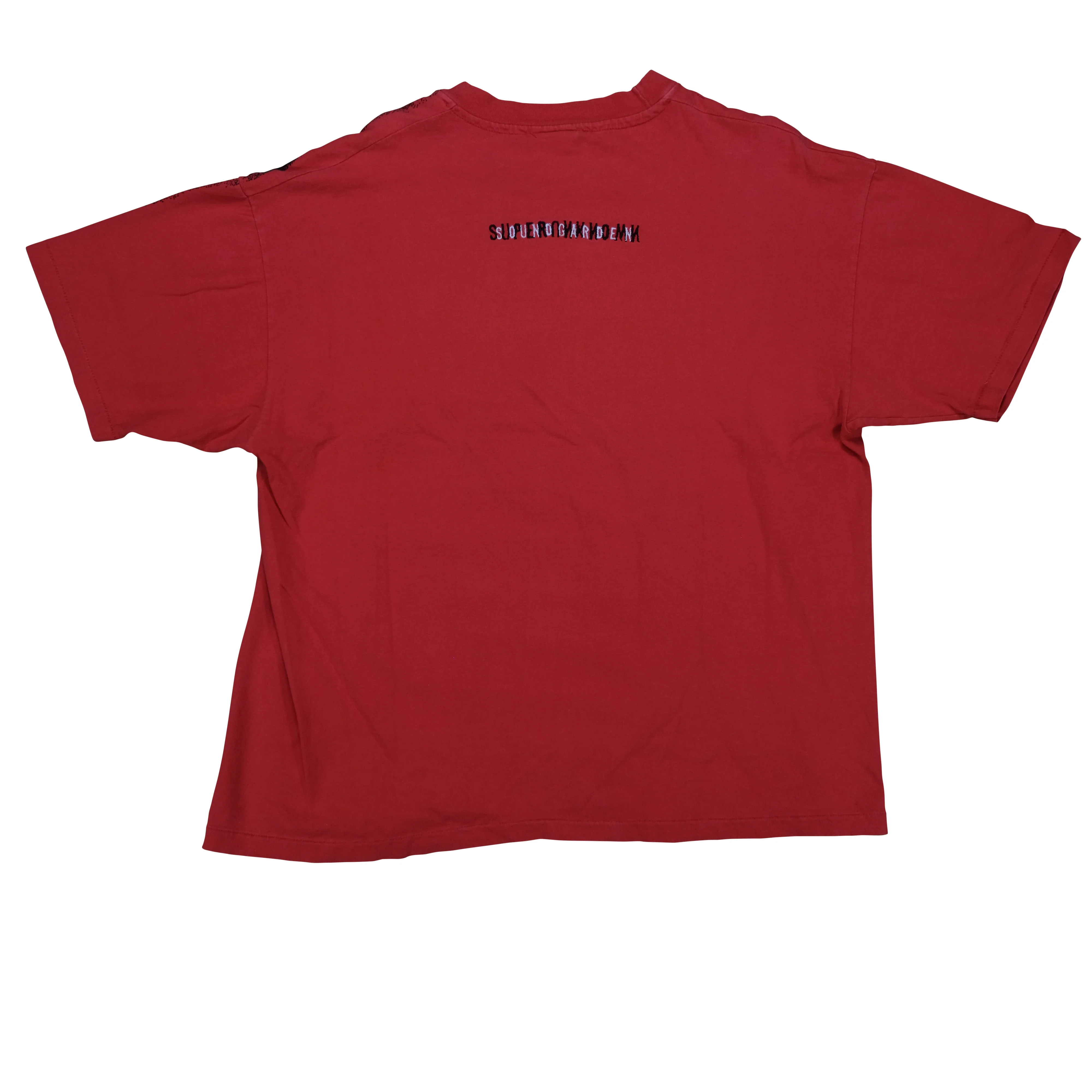 Vintage BROCKUM BALZOUT Soundgarden Superunknown Album 1994 Tour All Over Print T Shirt 90s Red XL - Image 2