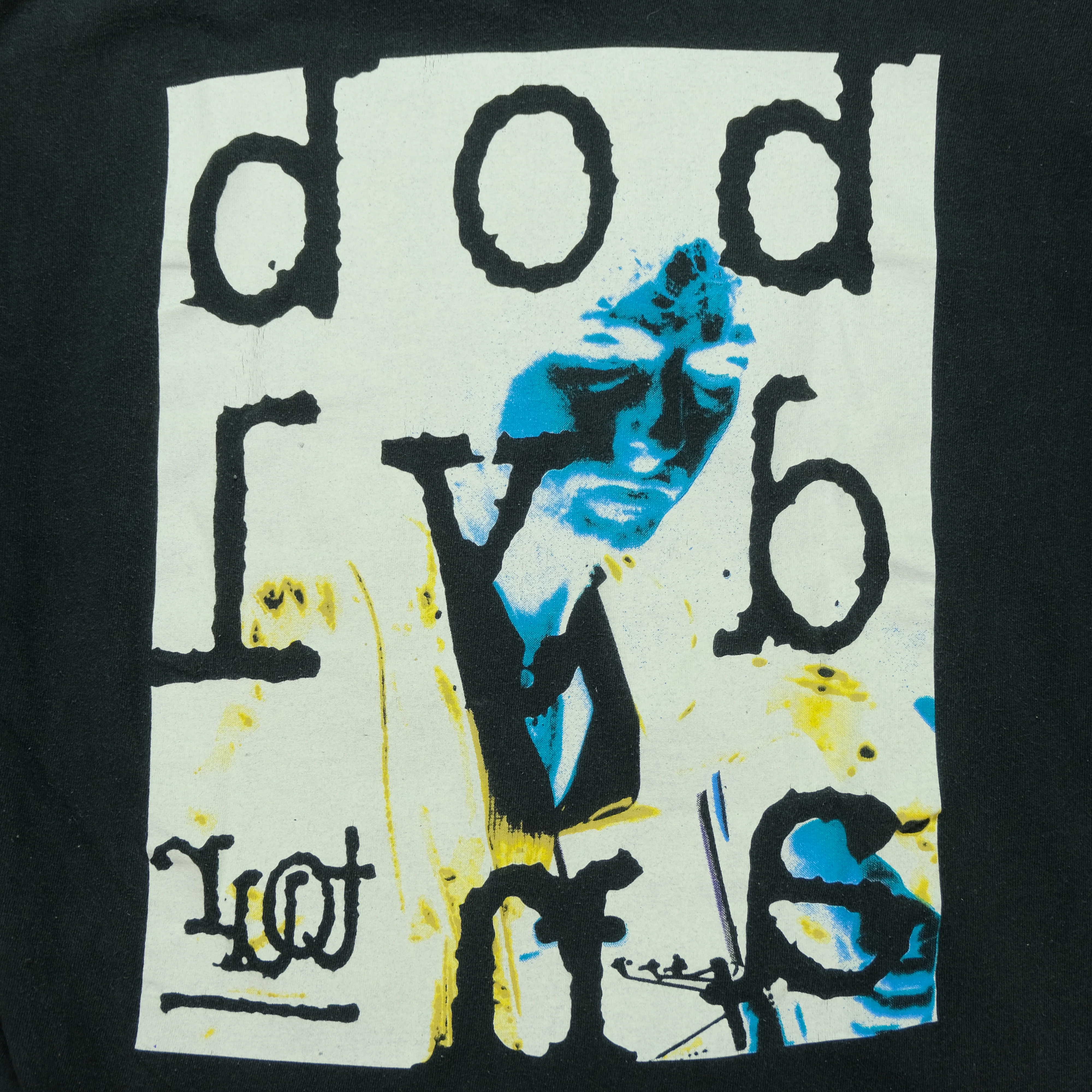 Vintage BROCKUM Bob Dylan Portrait 1992 Tour T Shirt 90s Black L - Image 9