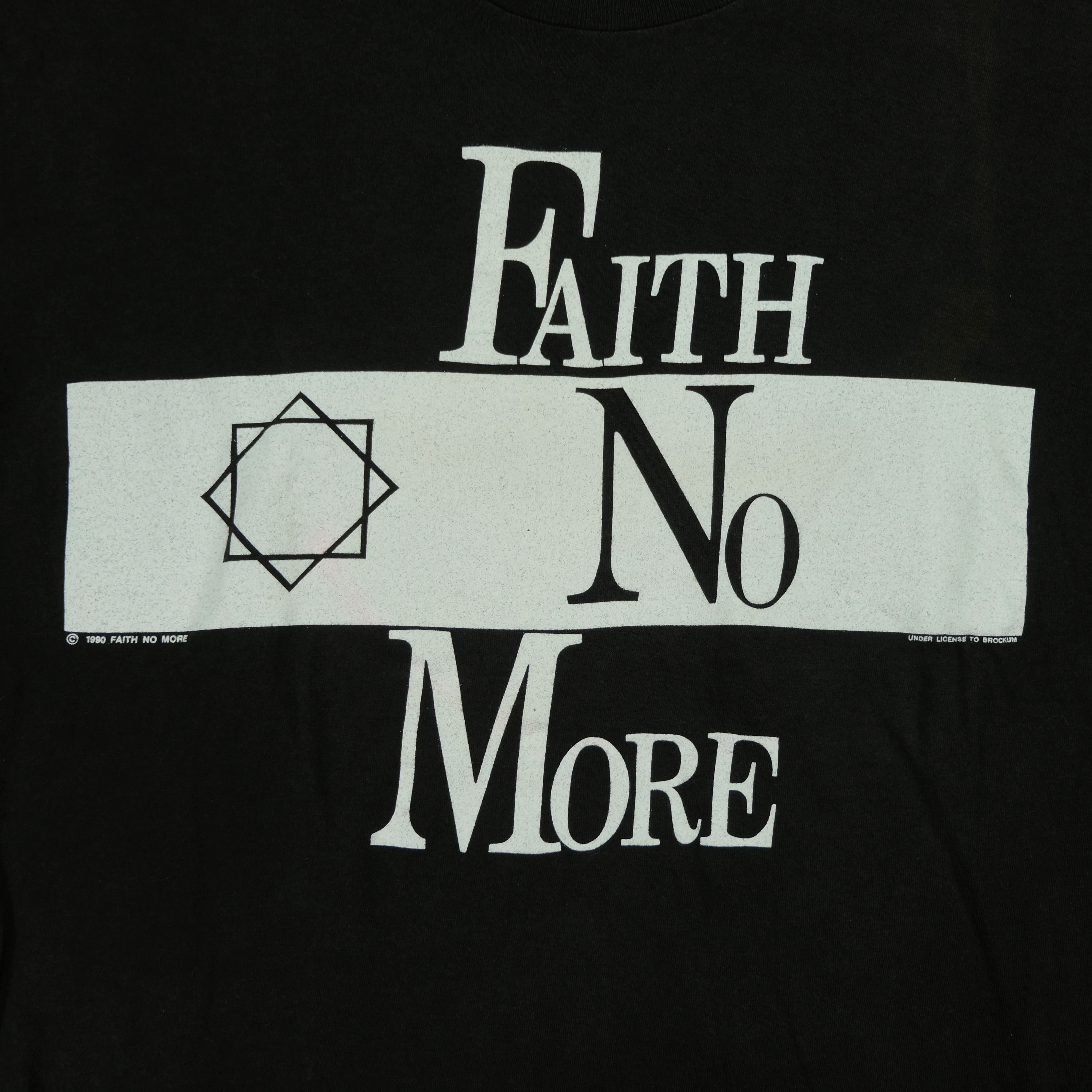 Vintage BROCKUM Faith No More The Real Thing 1990 Album Tour Promo T Shirt 90s Black XL - Image 3
