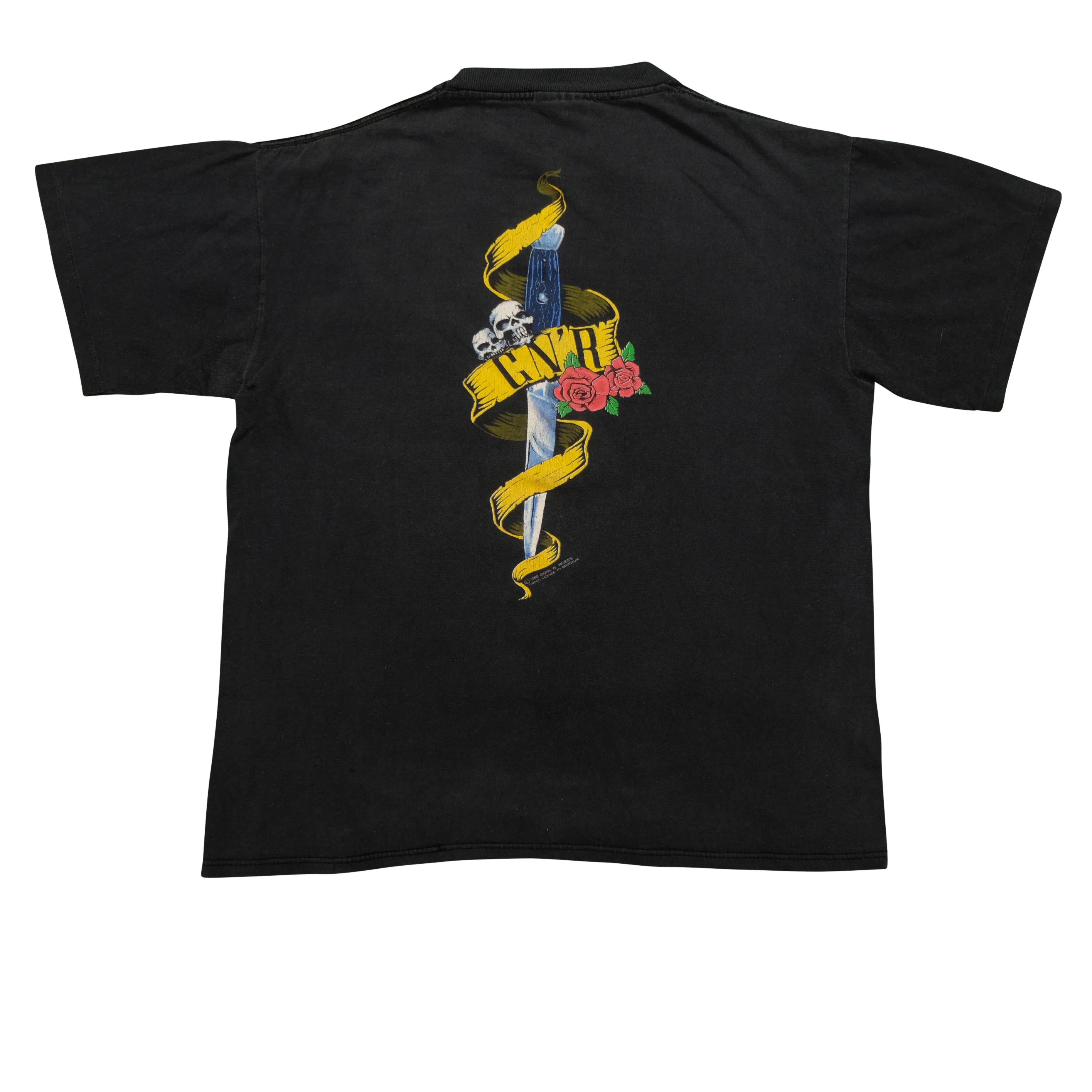 Vintage BROCKUM Guns 'N Roses 1990 T Shirt 90s Brown L - Image 2