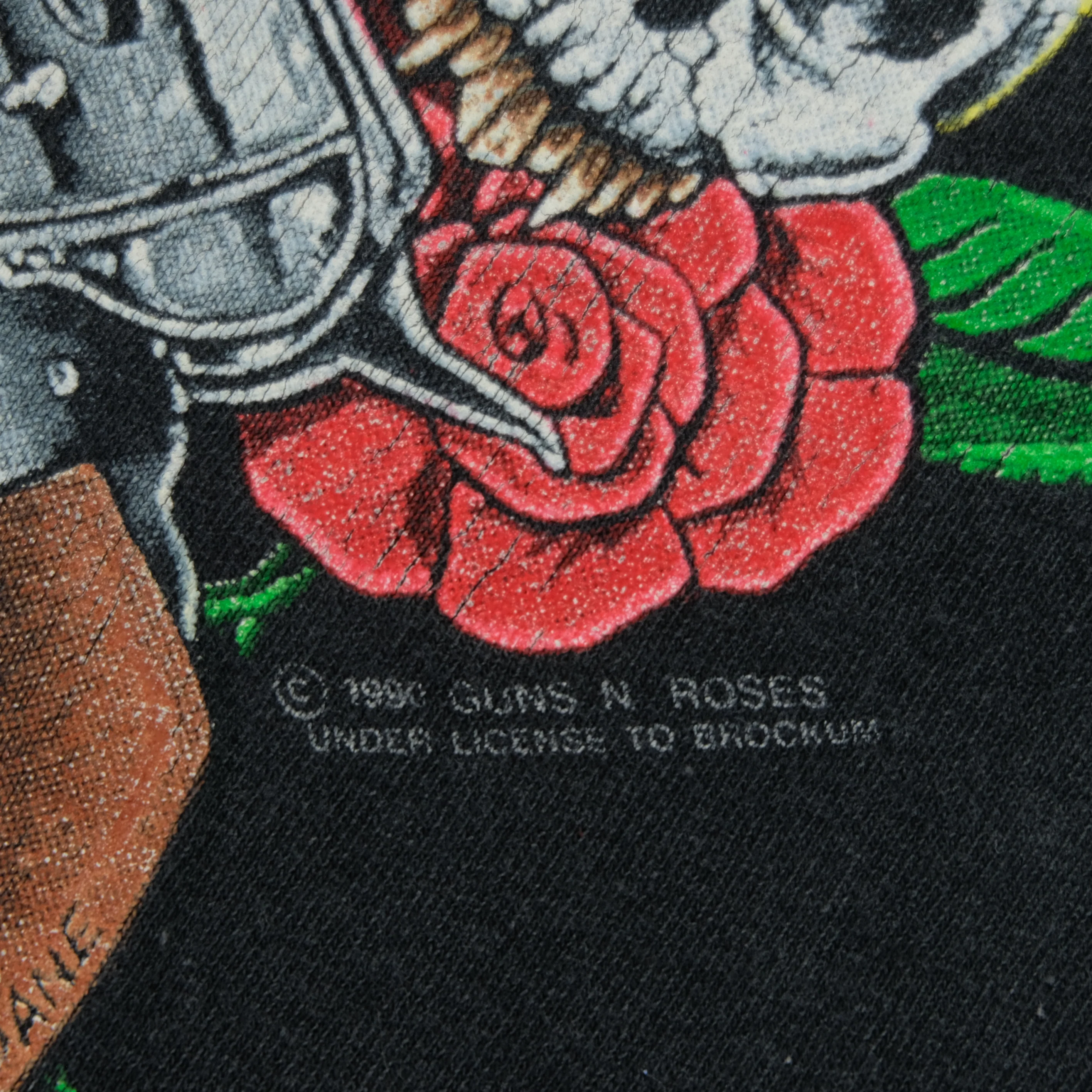 Vintage BROCKUM Guns 'N Roses 1990 T Shirt 90s Brown L - Image 5