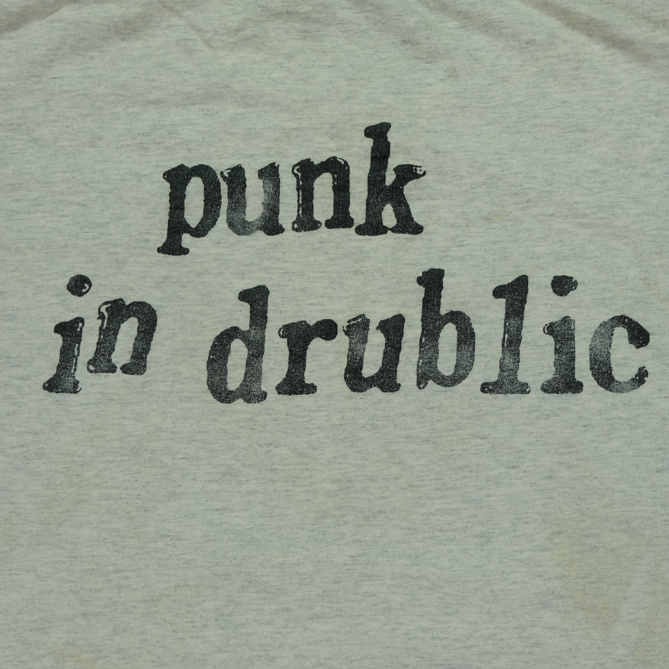 Vintage BROCKUM NOFX Punk in Drublic Album 1994 Tour T Shirt 90s Gray XL - Image 8