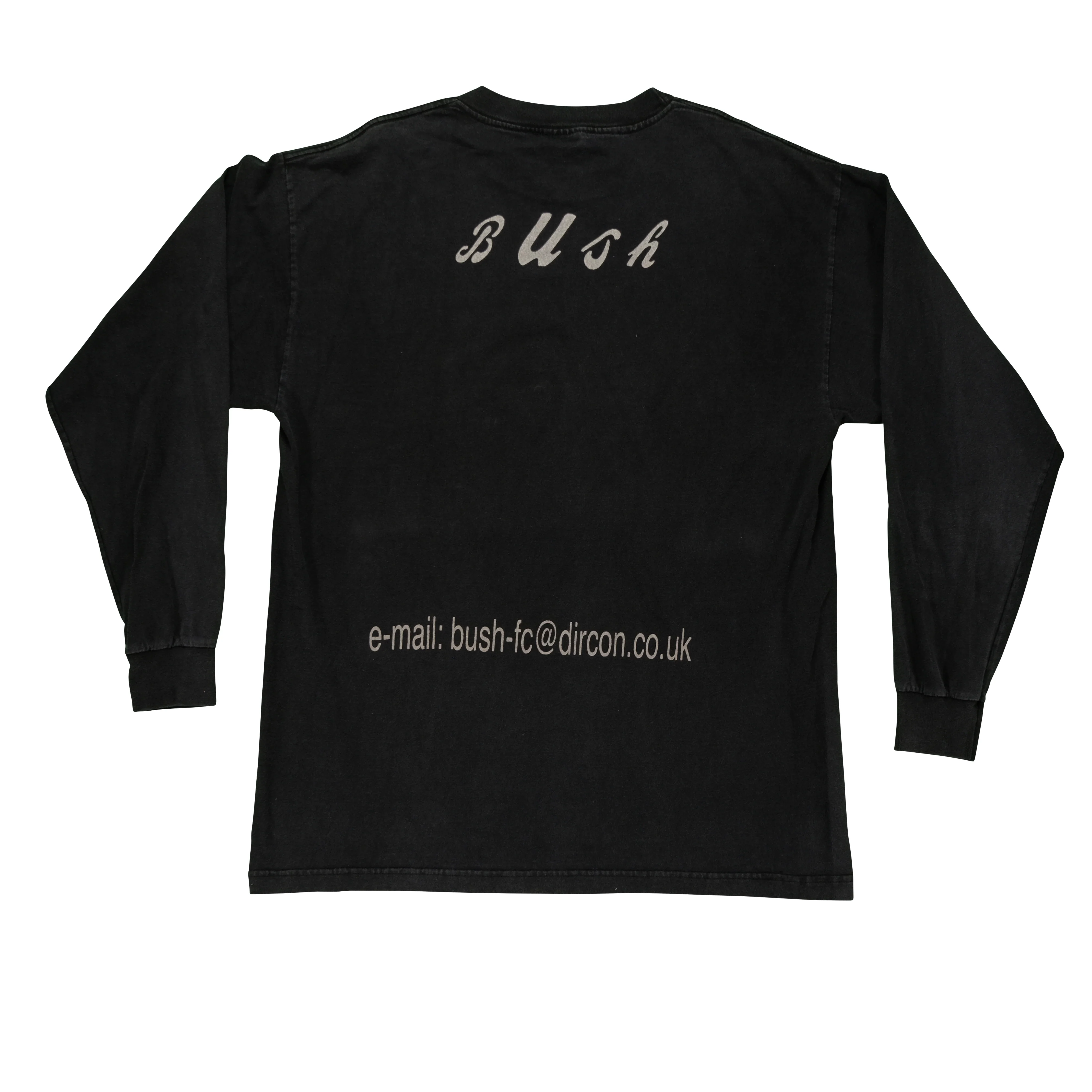 Vintage Bush Razorblade Suitcase 1996 Tour Email Long Sleeve T Shirt 90s Black XL - Image 2