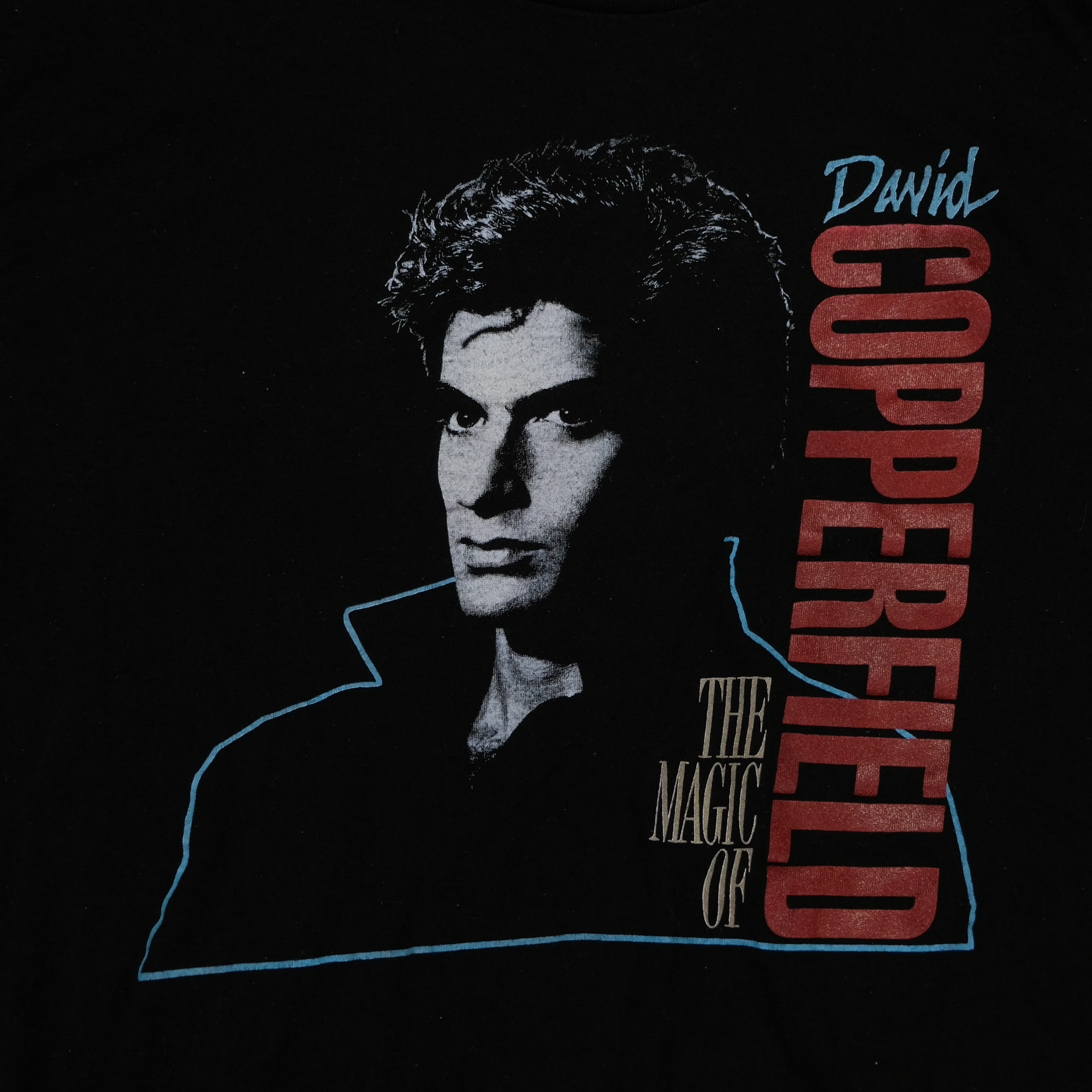 Vintage CHED The Magic of David Copperfield T Shirt 80s 90s Black XL - Image 3