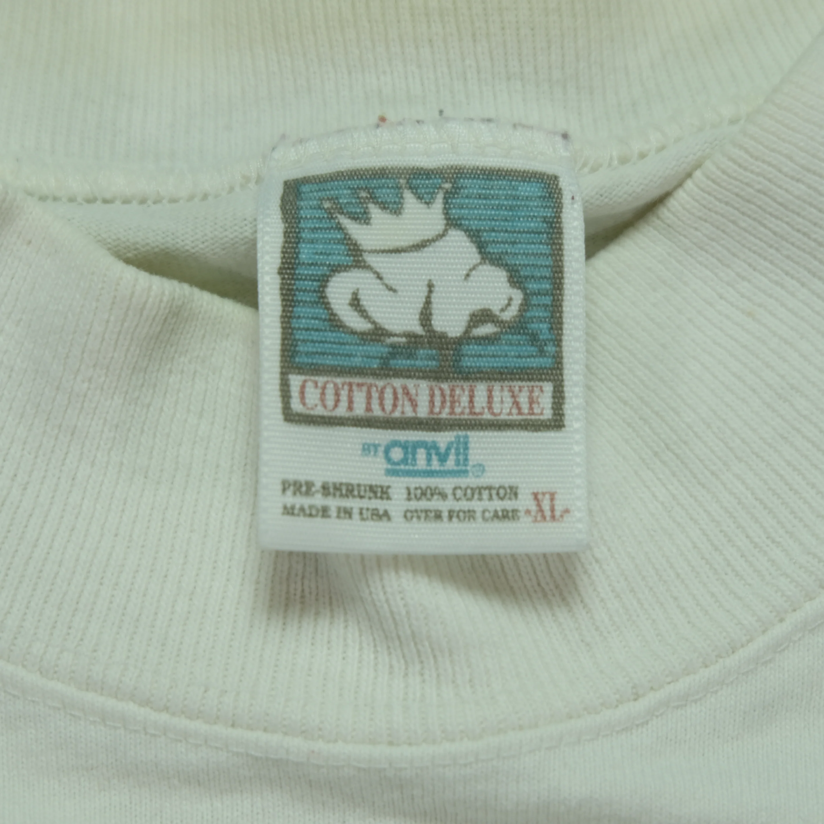 Vintage COTTON DELUXE Apple Multimedia at Intermedia Media 1993 Long Sleeve T Shirt 90s White XL - Image 4