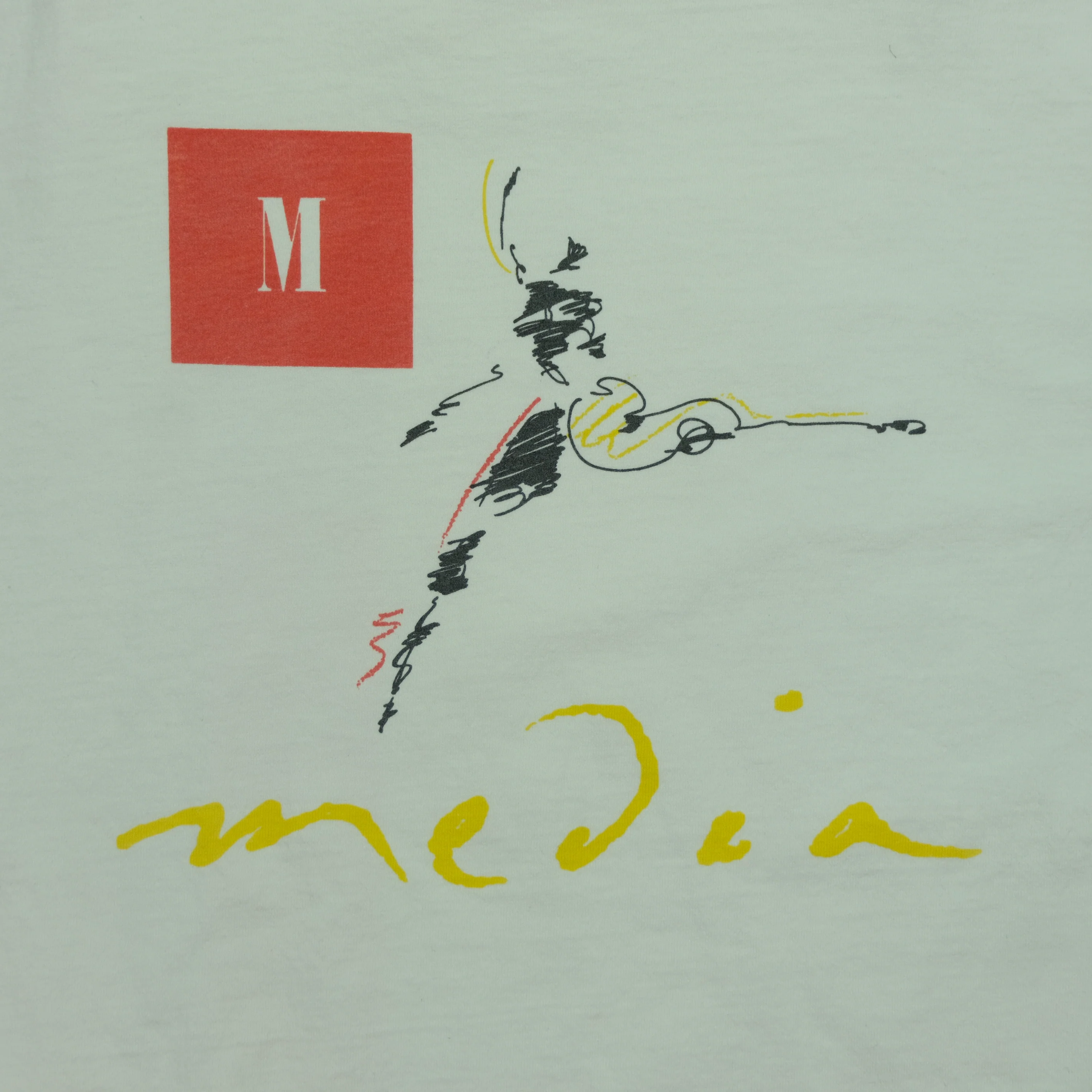 Vintage COTTON DELUXE Apple Multimedia at Intermedia Media 1993 Long Sleeve T Shirt 90s White XL - Image 6
