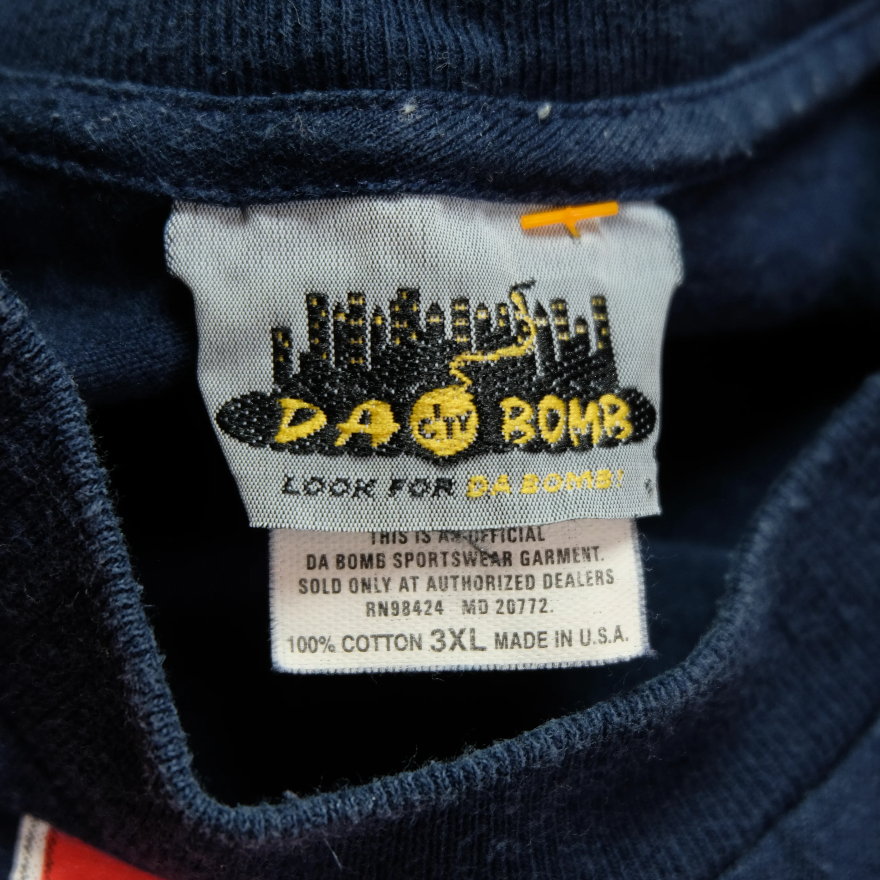 Vintage Da Bomb City Ruff Ryders T Shirt 90s Navy Blue 3XL - Image 6