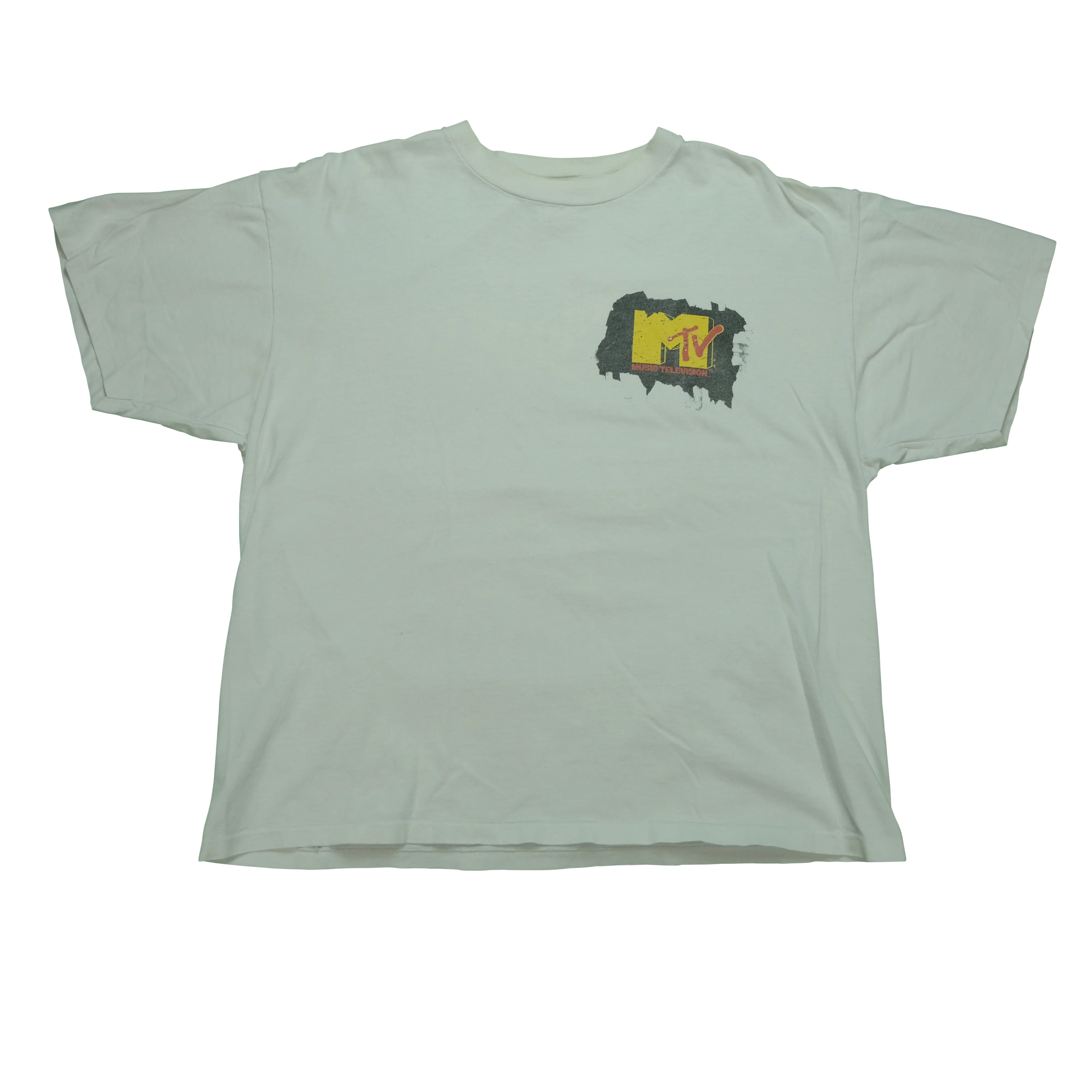 Vintage DELTA MTV Trashed 1994 Game Show Promo T Shirt 90s White XL - Image 2