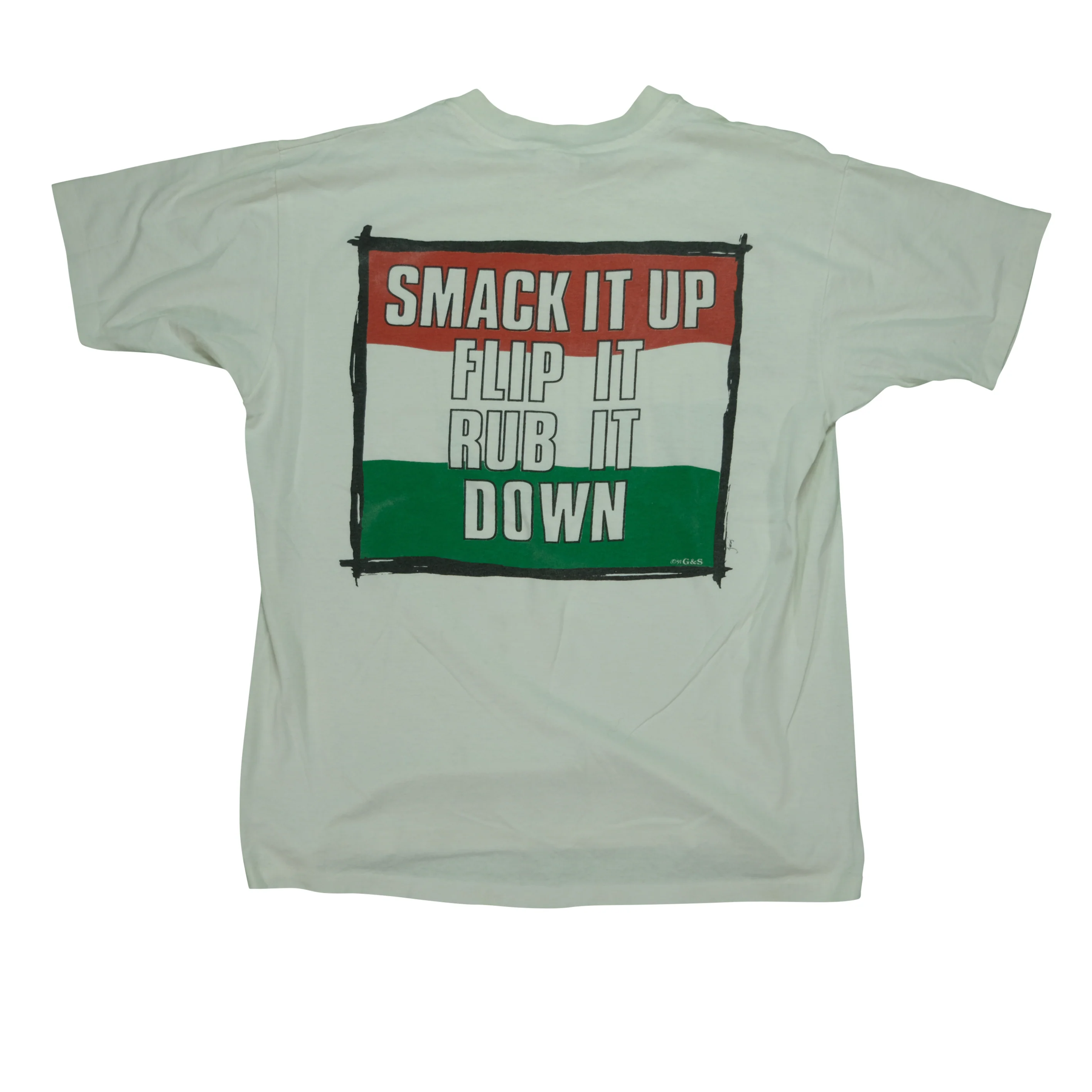 Vintage Do Me Baby! Smack It Flip It Rub It Down Sex T Shirt 90s White XL - Image 2