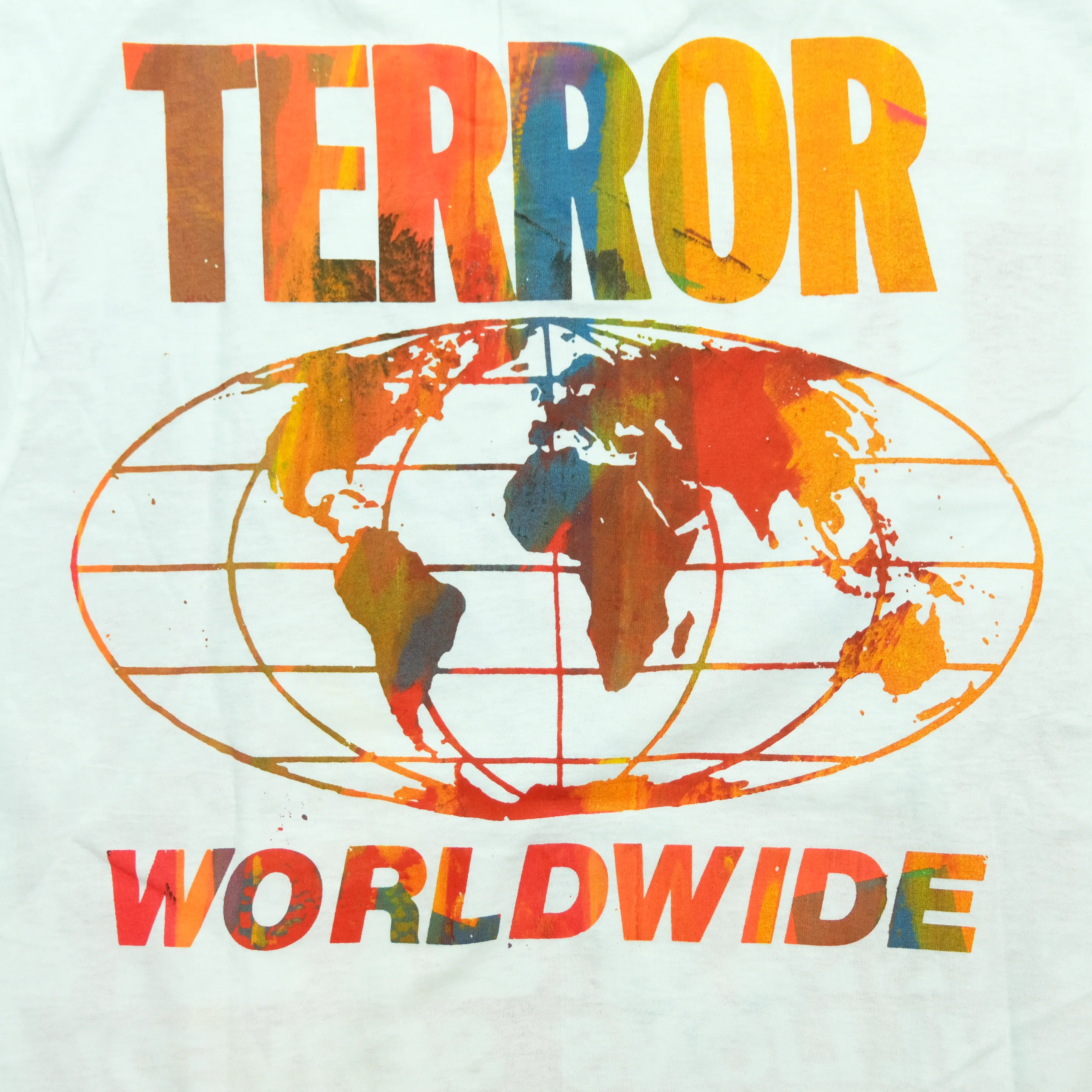 Vintage Don Rock Terror Worldwide McDonalds T Shirt 80s 90s White L - Image 8
