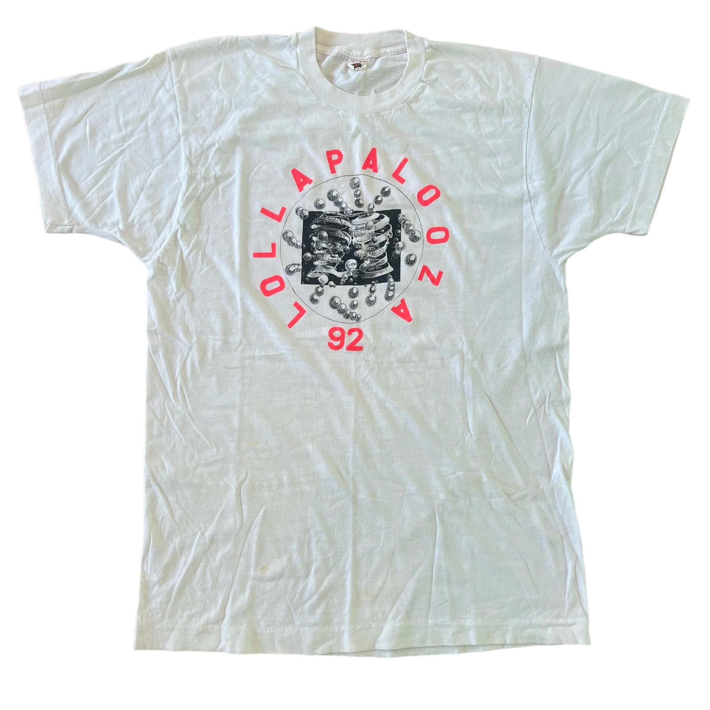 Vintage Fruit of The Loom 1992 Lollapalooza MC Escher Tour Shirt XL Soundgarden Red Hot Chili Peppers Pearl Jam