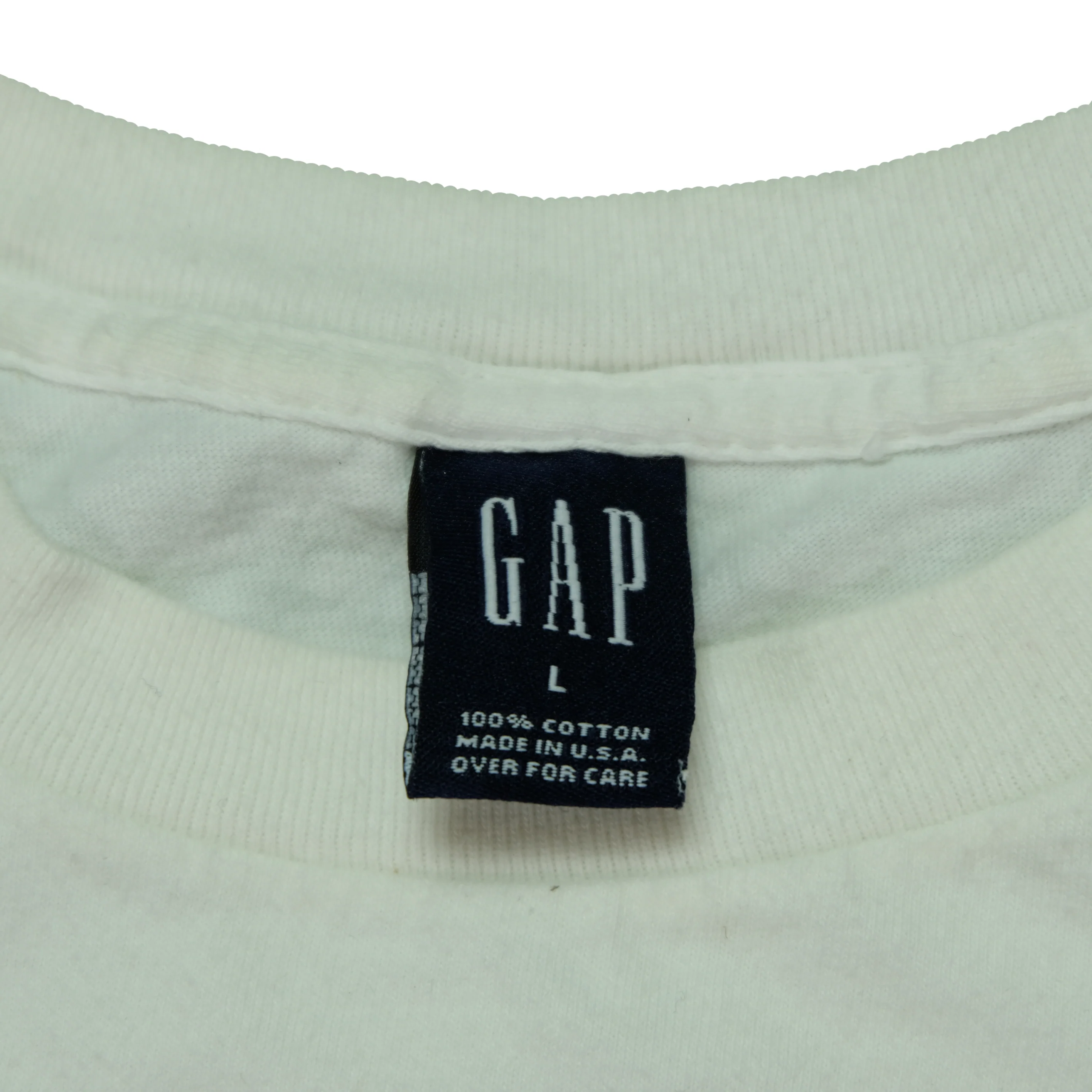 Vintage GAP Khakis Groove T Shirt 2000s White L - Image 4