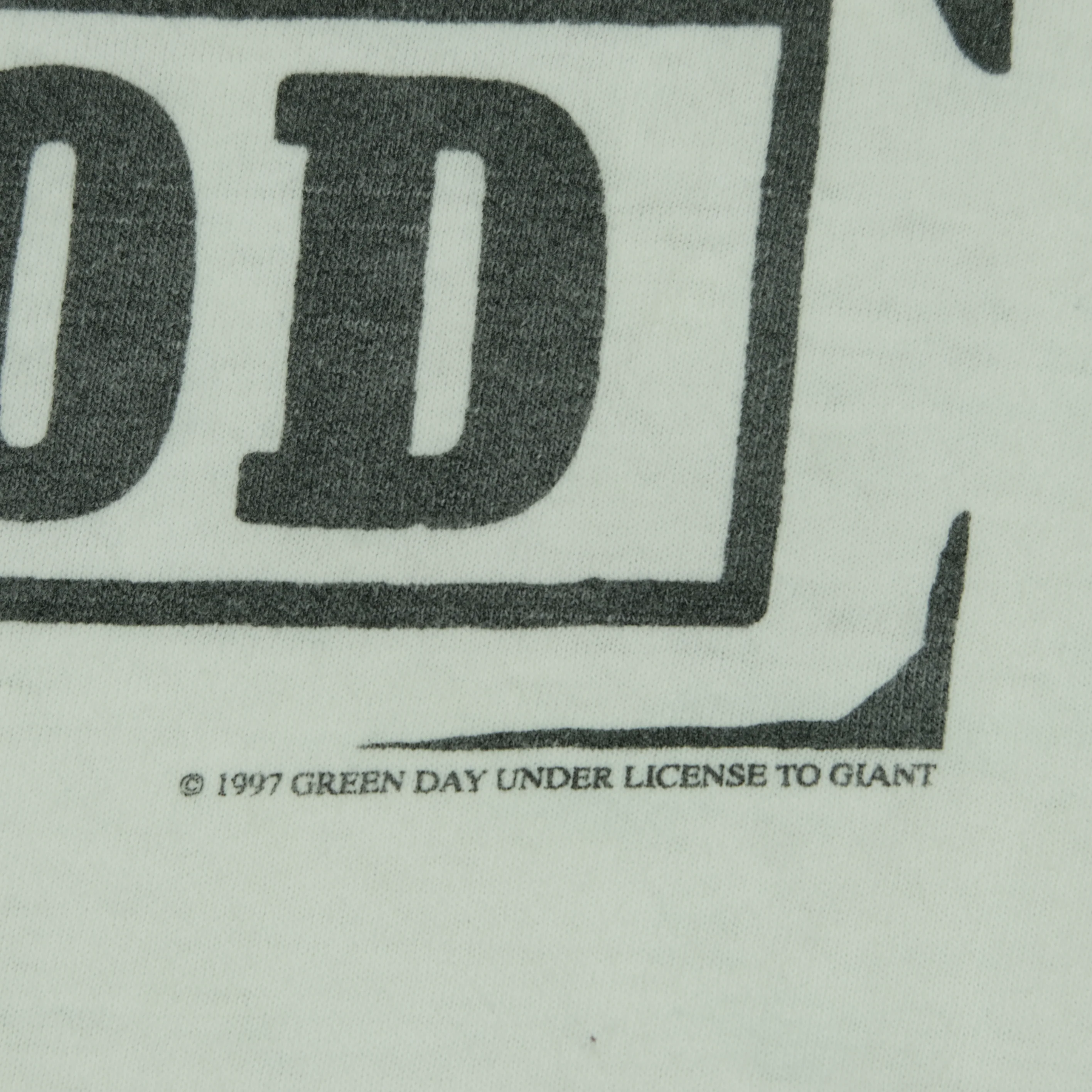 Vintage GIANT Green Day Nimrod Album 1997 Tour T Shirt 90s White M - Image 10