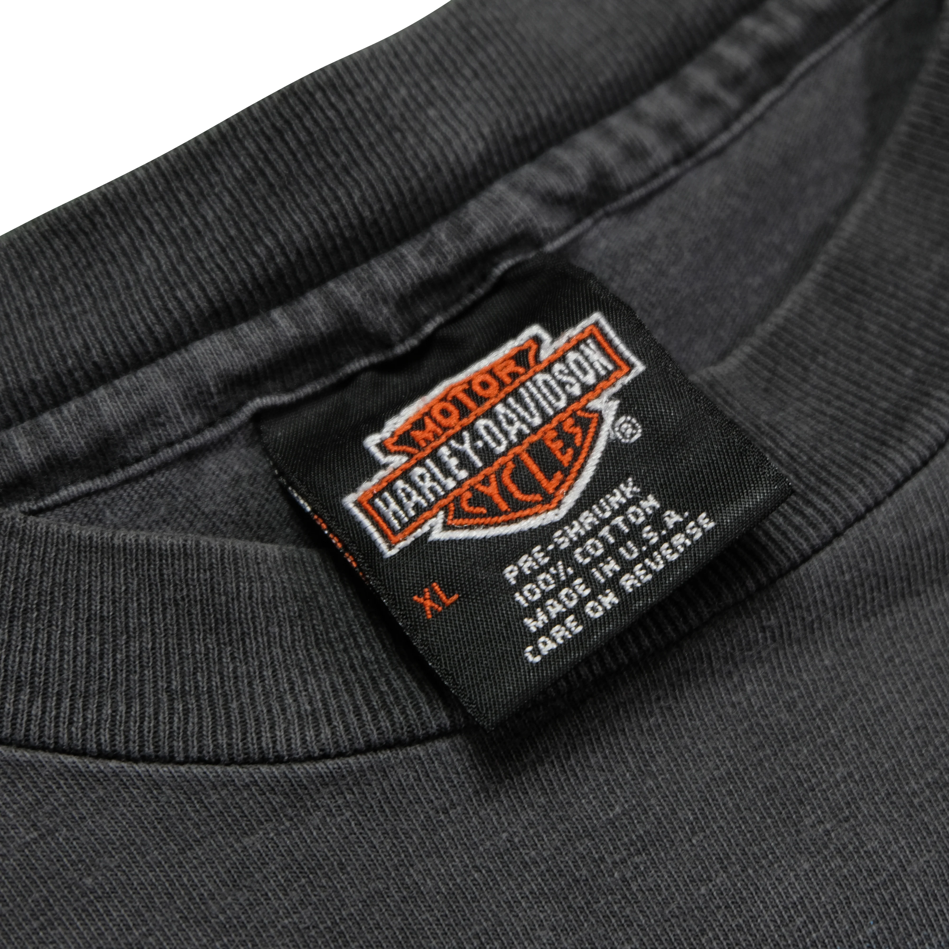 Vintage HARLEY DAVIDSON Friends in Freedom T Shirt 90s Black XL - Image 4