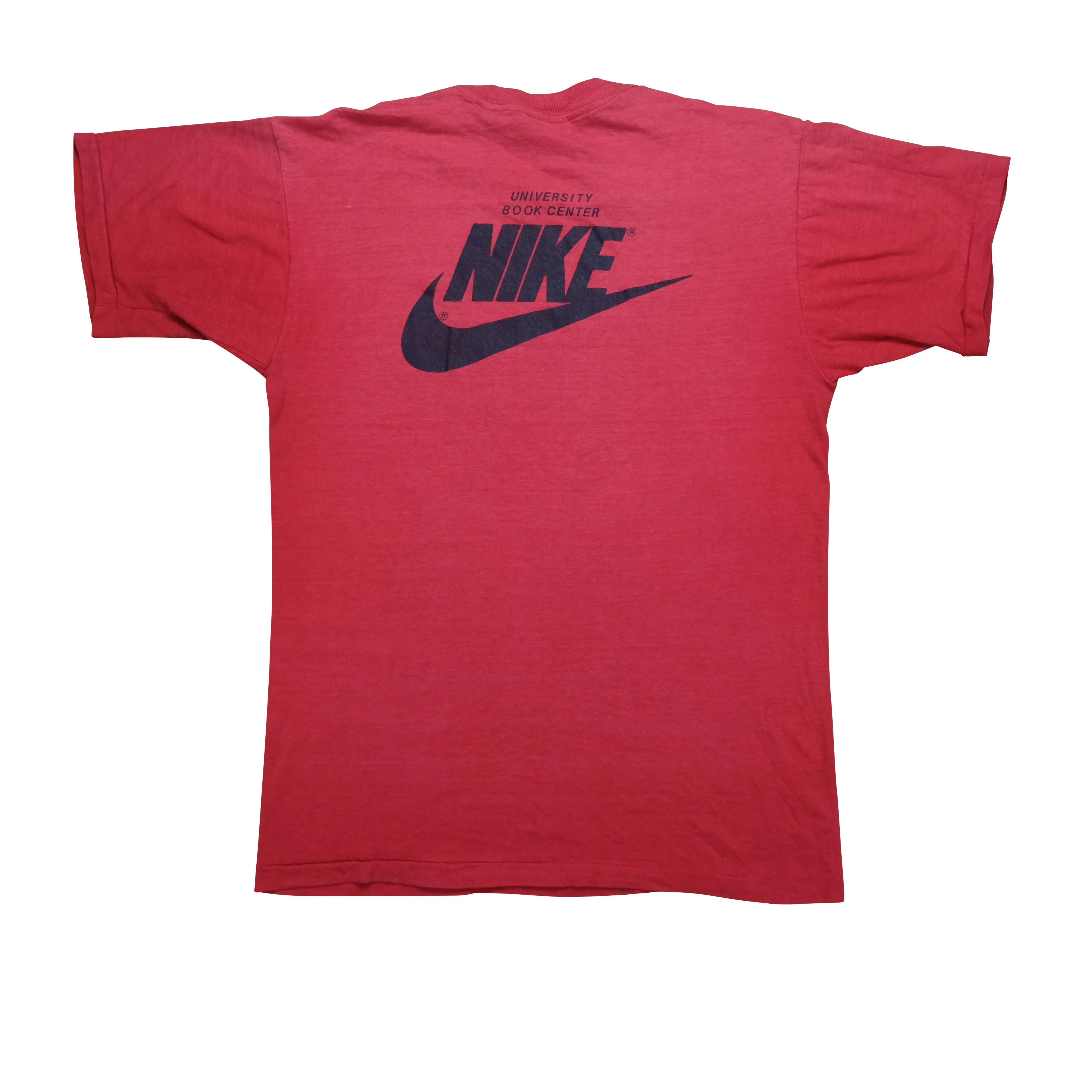 Vintage HEALTHKNIT Terrapin Trot University of Maryland 10K Run Sponsored by Nike Spell Out Swoosh 1983 T Shirt 80s Red L - Image 2