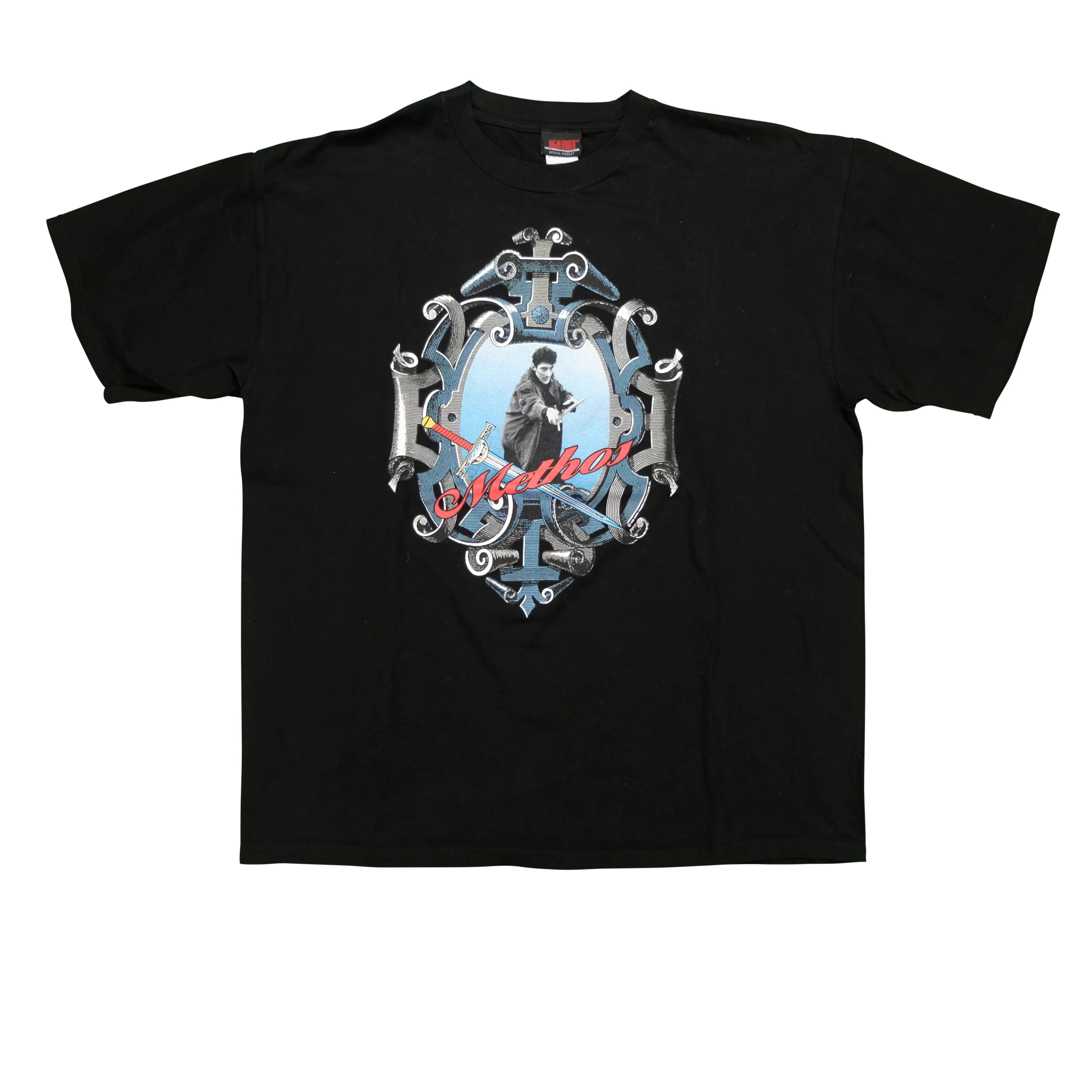 Vintage HIGHLANDER Methos TV Promo T Shirt 90s Black XL