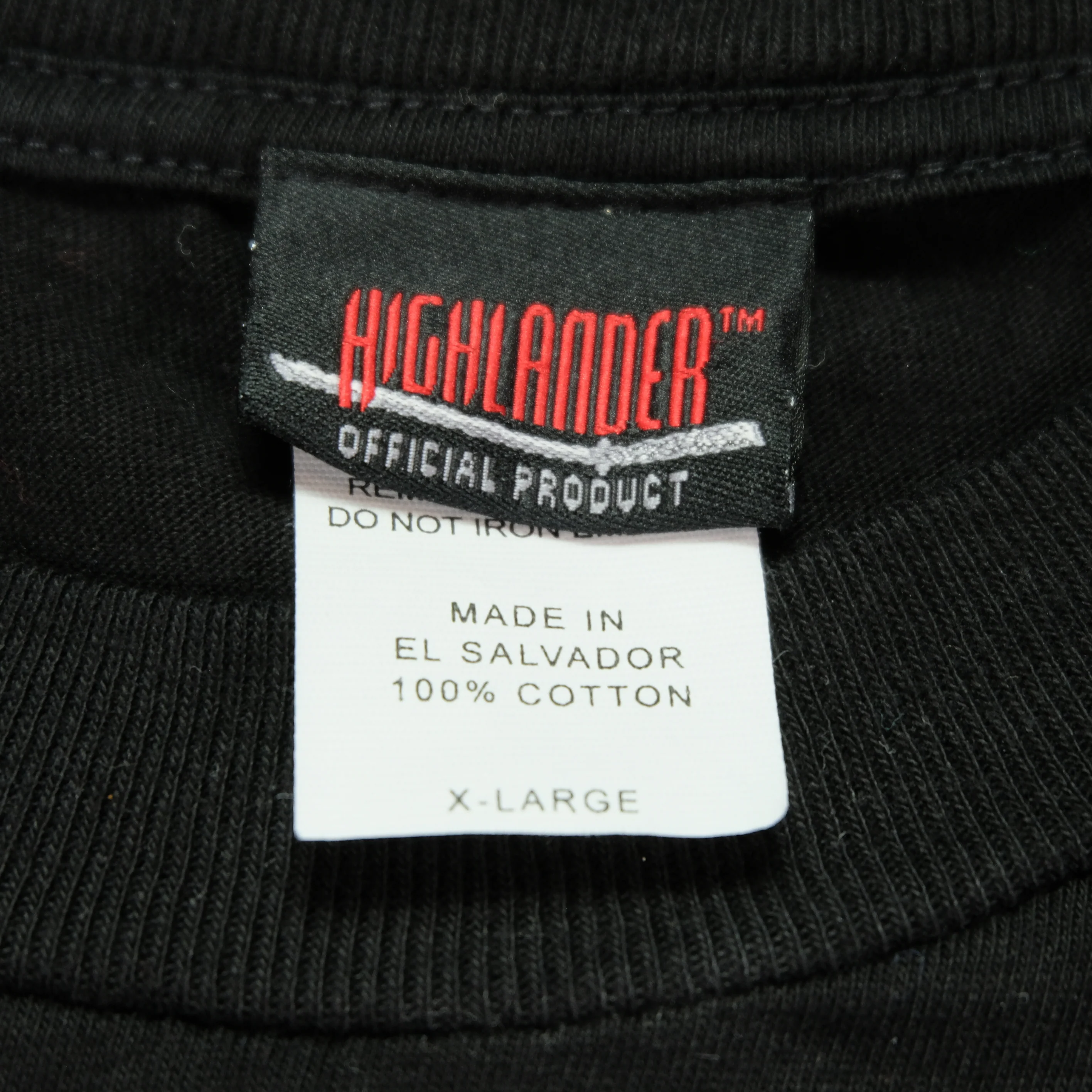 Vintage HIGHLANDER Methos TV Promo T Shirt 90s Black XL - Image 4