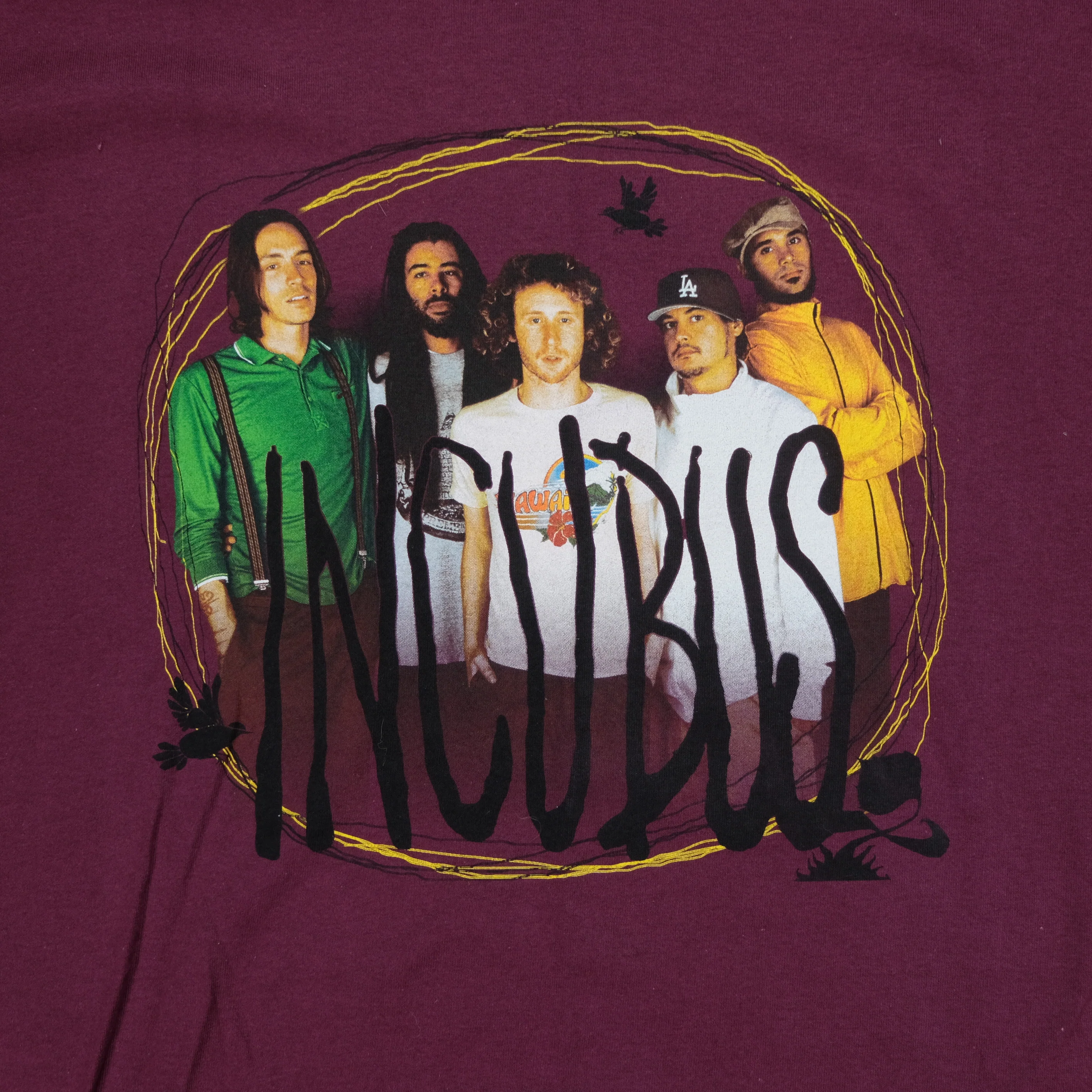 Vintage Incubus Rock Band 2004 Tour T Shirt 2000s Red XL - Image 3
