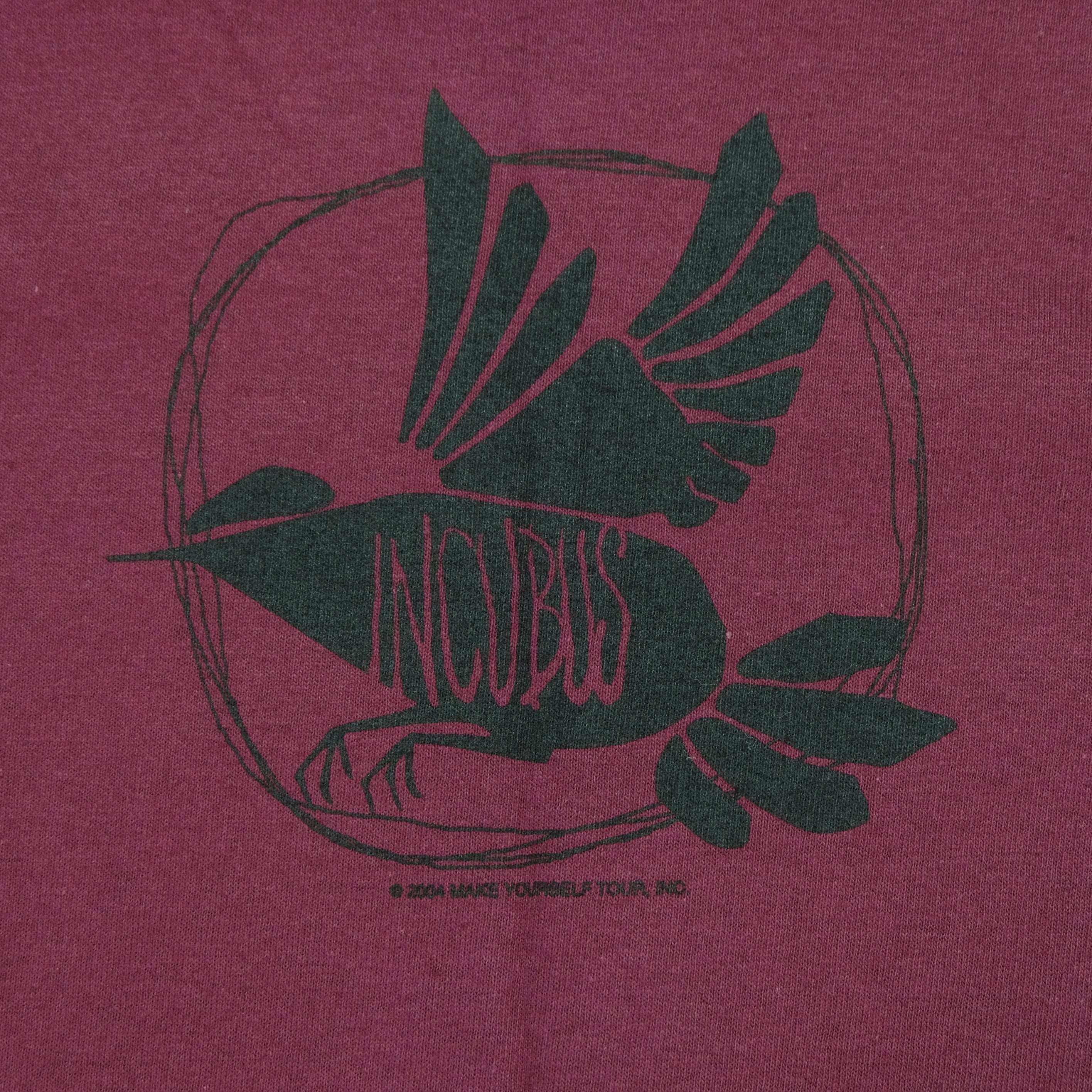 Vintage Incubus Rock Band 2004 Tour T Shirt 2000s Red XL - Image 5
