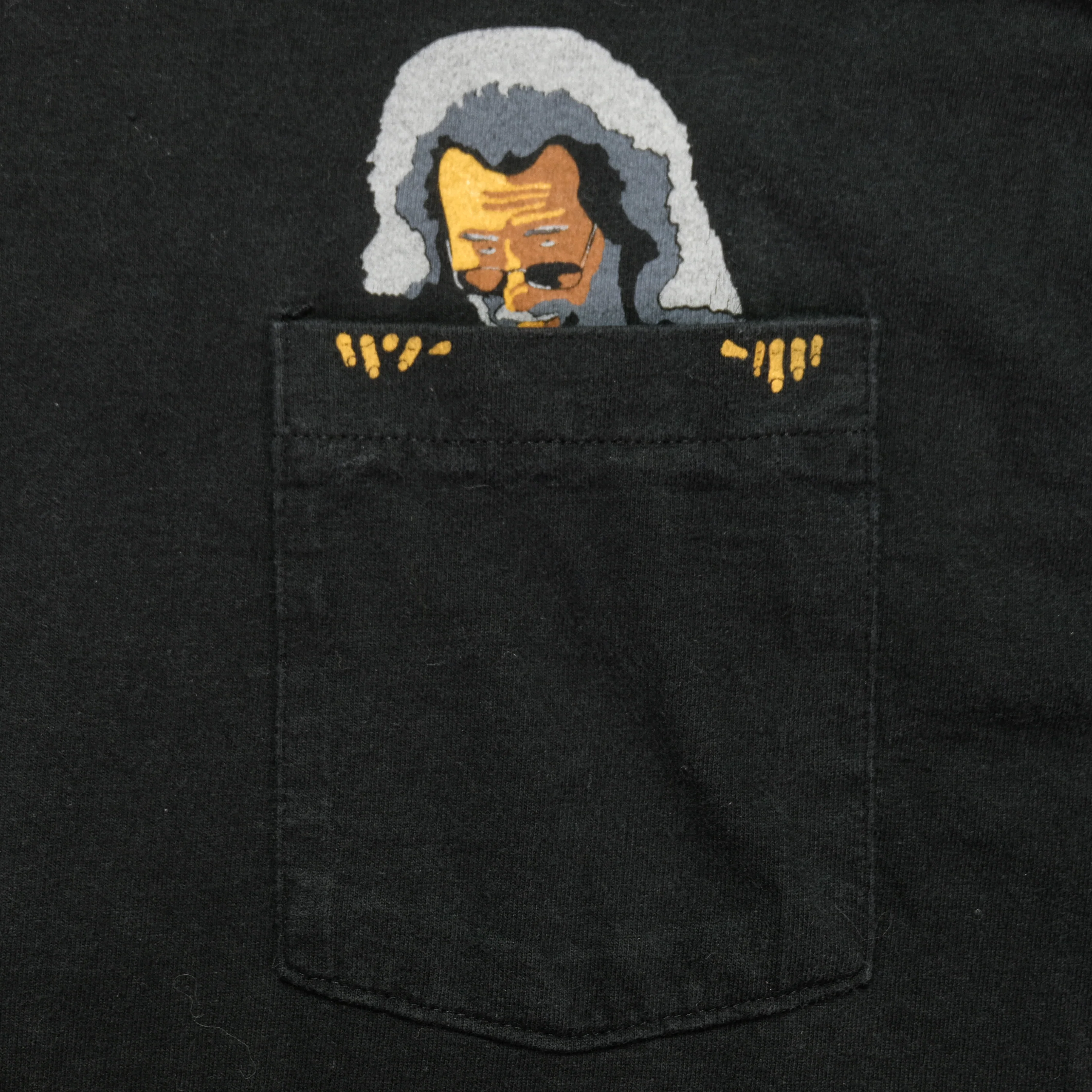 Vintage Jerry Garcia Pocket T Shirt 90s Black XL - Image 3