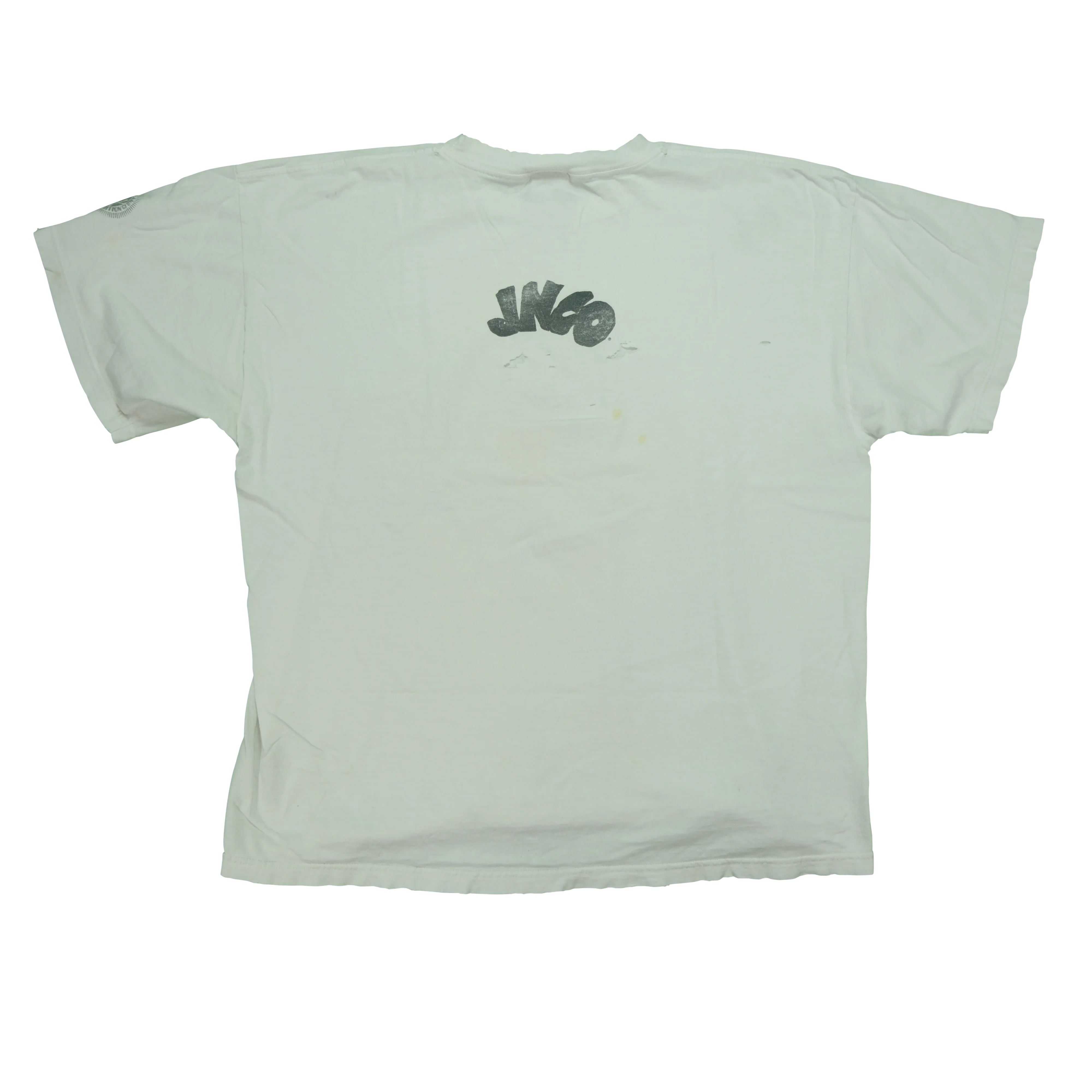 Vintage JNCO Jeans Freakshow Edition Donkey T Shirt 90s White XL - Image 2