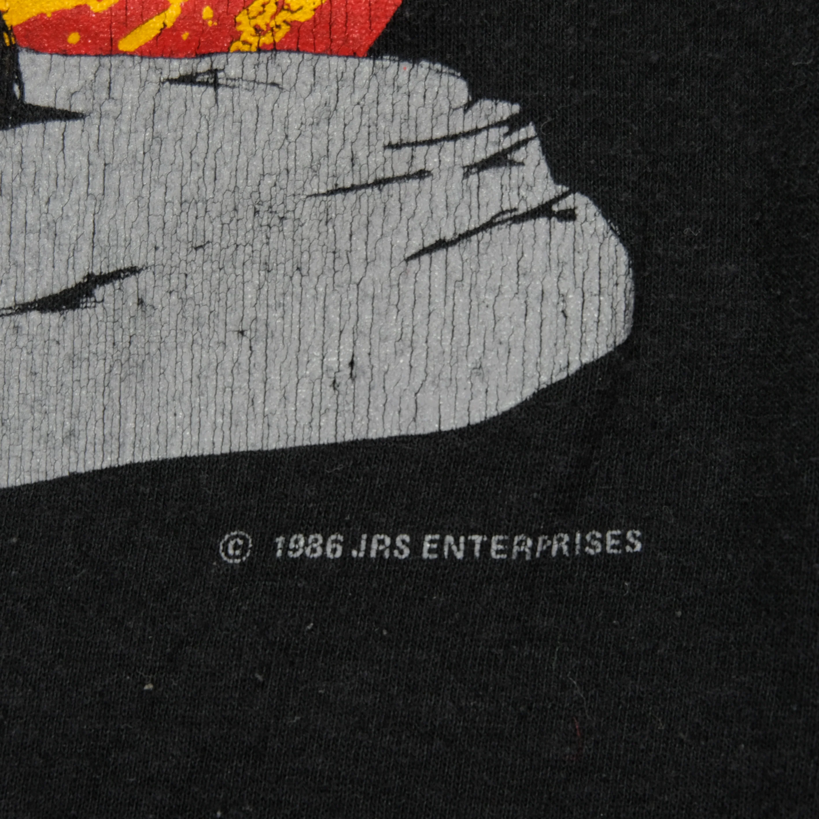 Vintage JRS ENTERPRISES Paybacks Are a Bitch Severed Head 1986 T Shirt 80s Black XL - Image 4