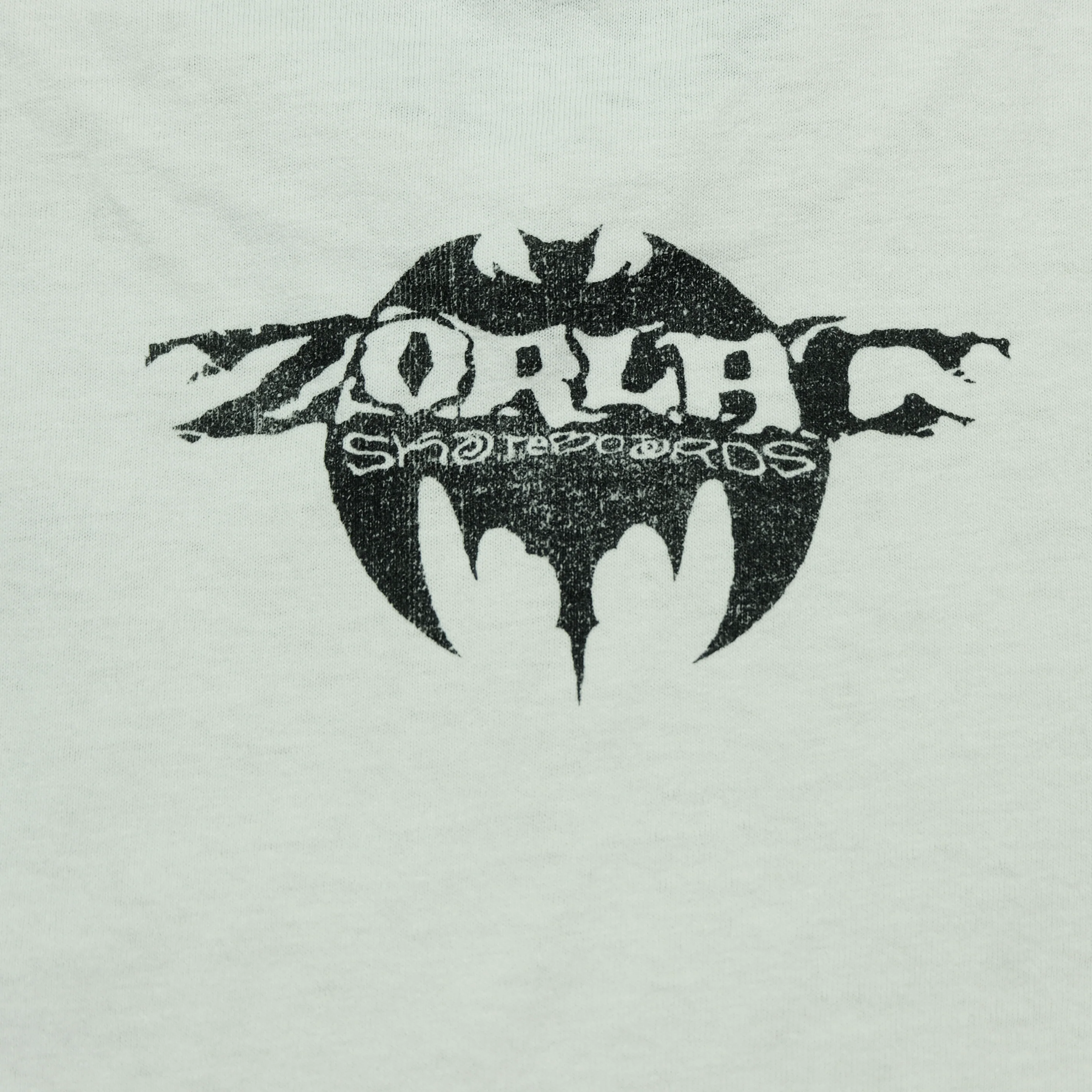 Vintage KING TEE Zorlac Skateboards Pushead Skull T Shirt 90s White L - Image 6