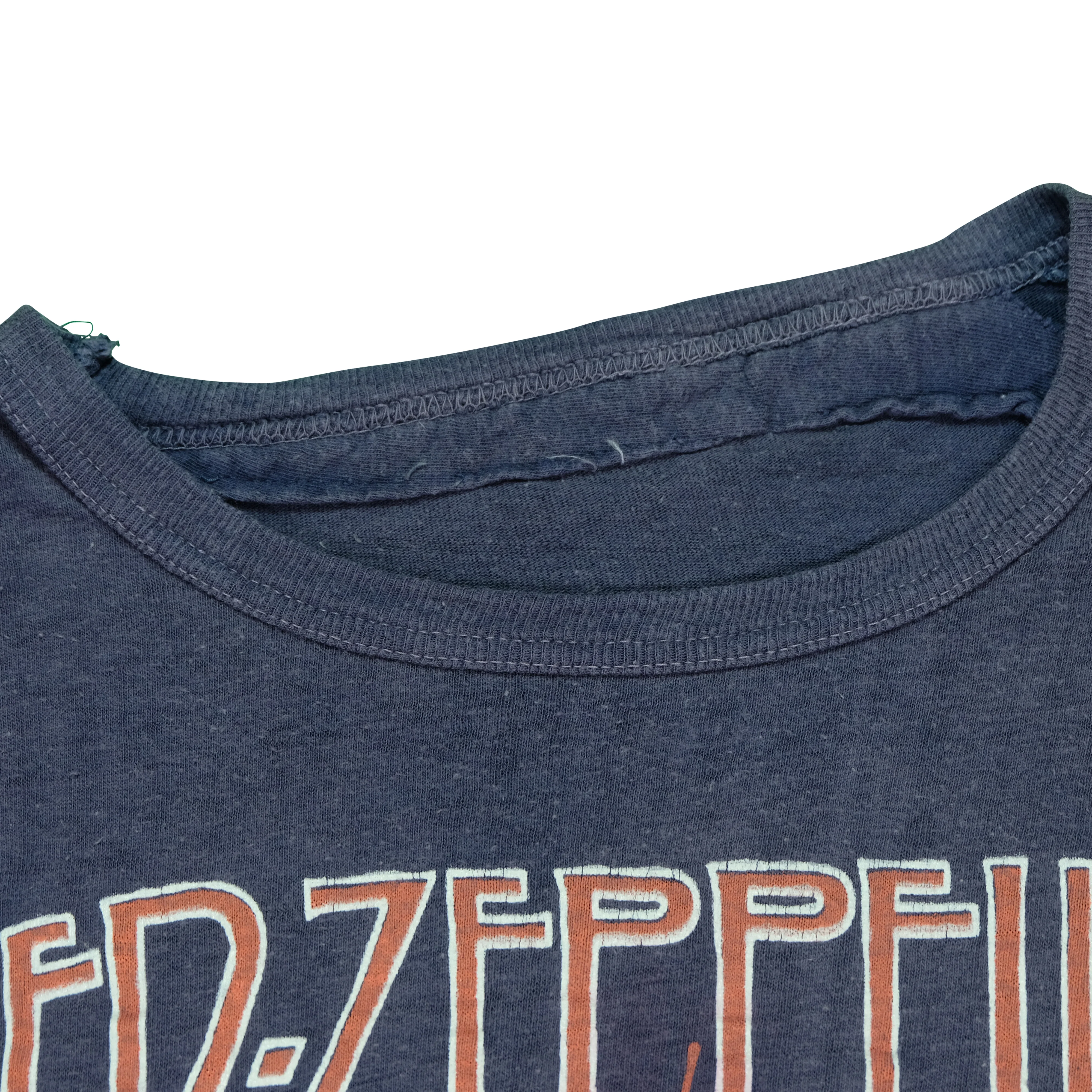 Vintage Led Zeppelin in Concert and Beyond 1977 Tour T Shirt 70s Navy Blue - Image 4