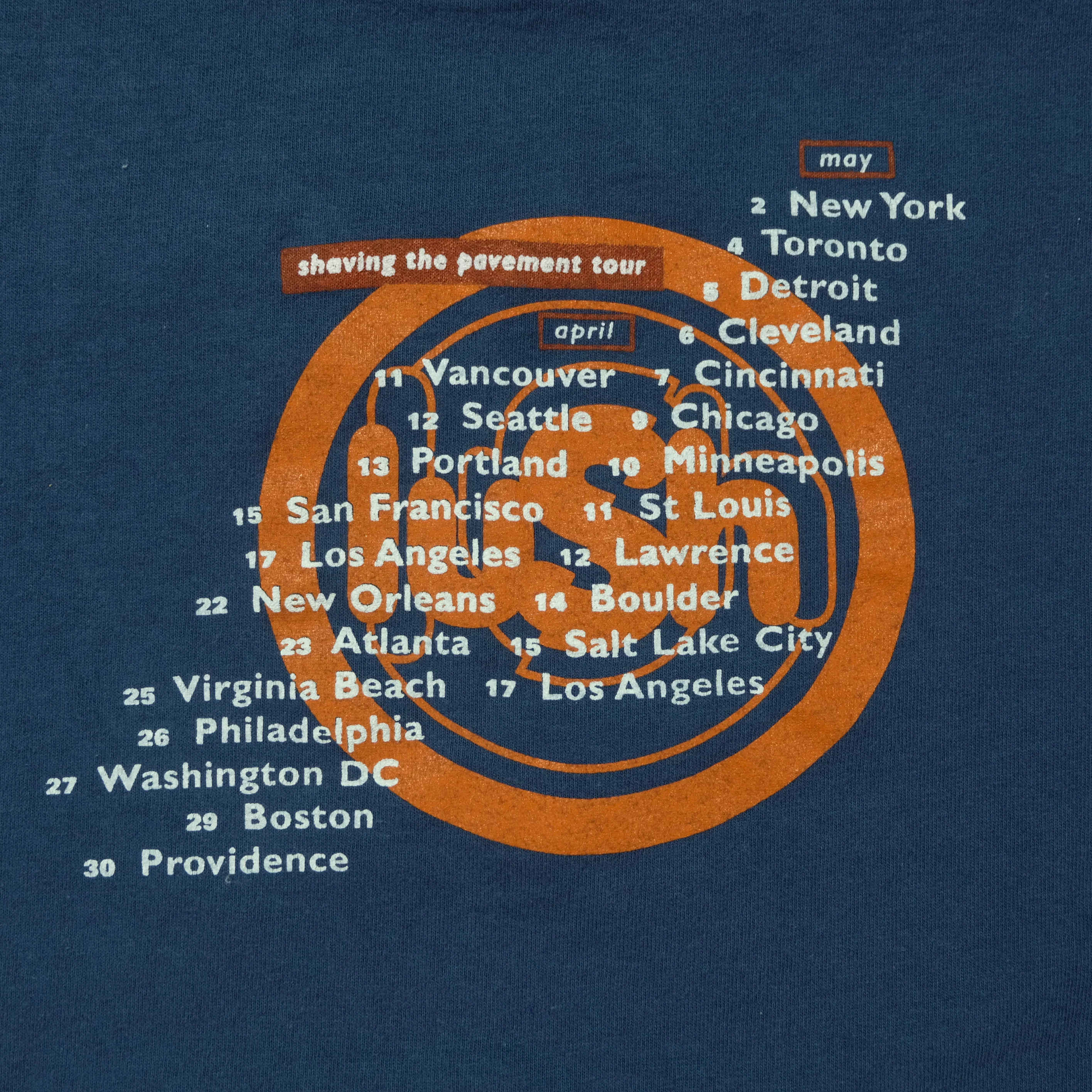 Vintage Lush Lovelife Album Shaving The Pavement 1996 Tour T Shirt 90s Blue XL - Image 6