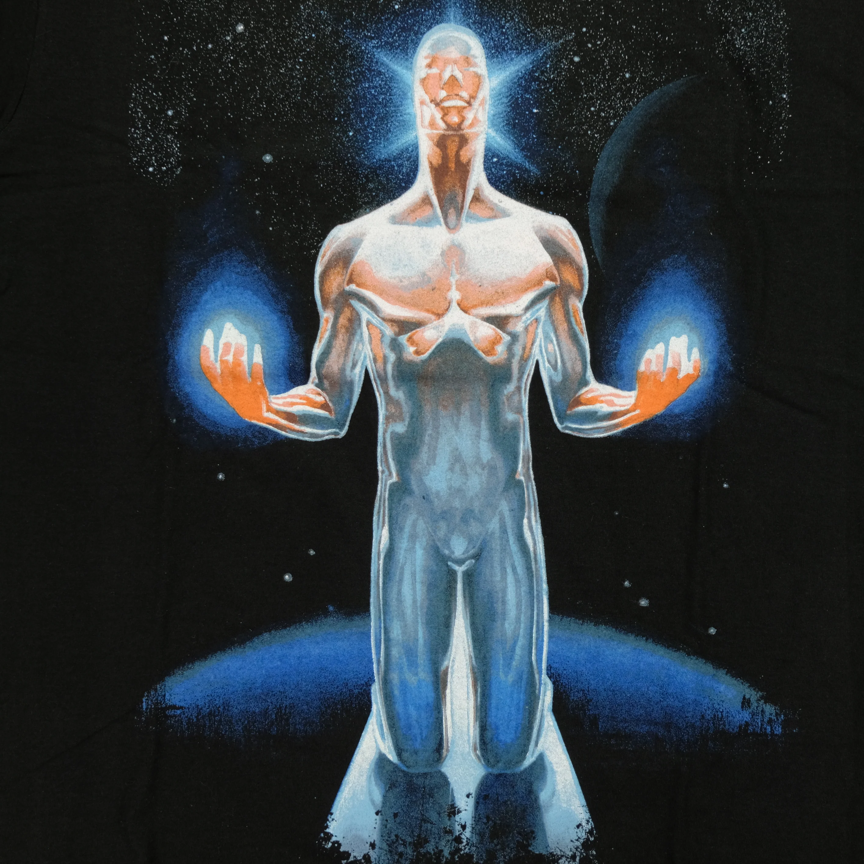 Vintage MAD ENGINE Marvel Comics Silver Surfer T Shirt 2000s Black NWT L - Image 3