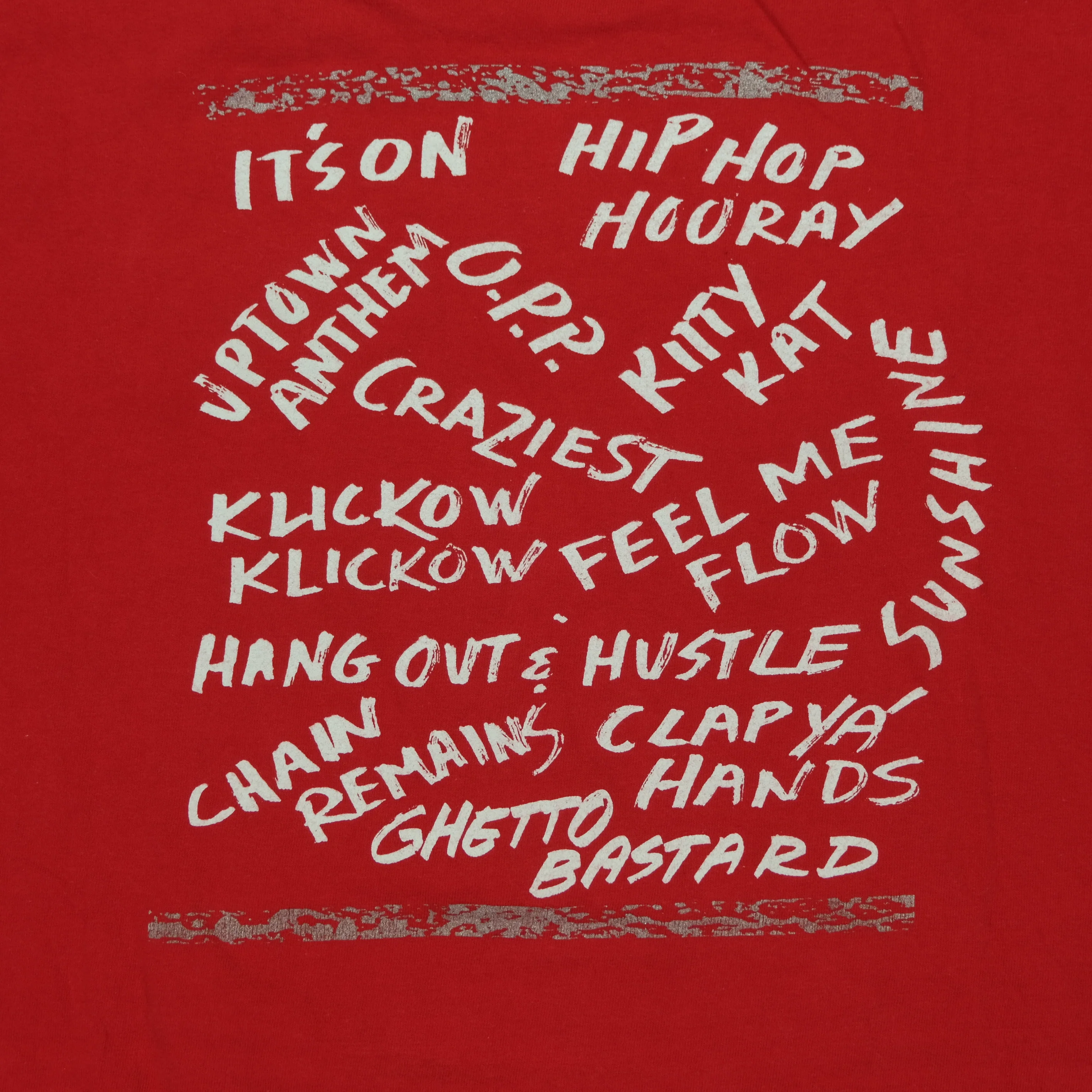 Vintage Naughty by Nature Live & Die For Hip Hop T Shirt 2000s Red 2XL - Image 6