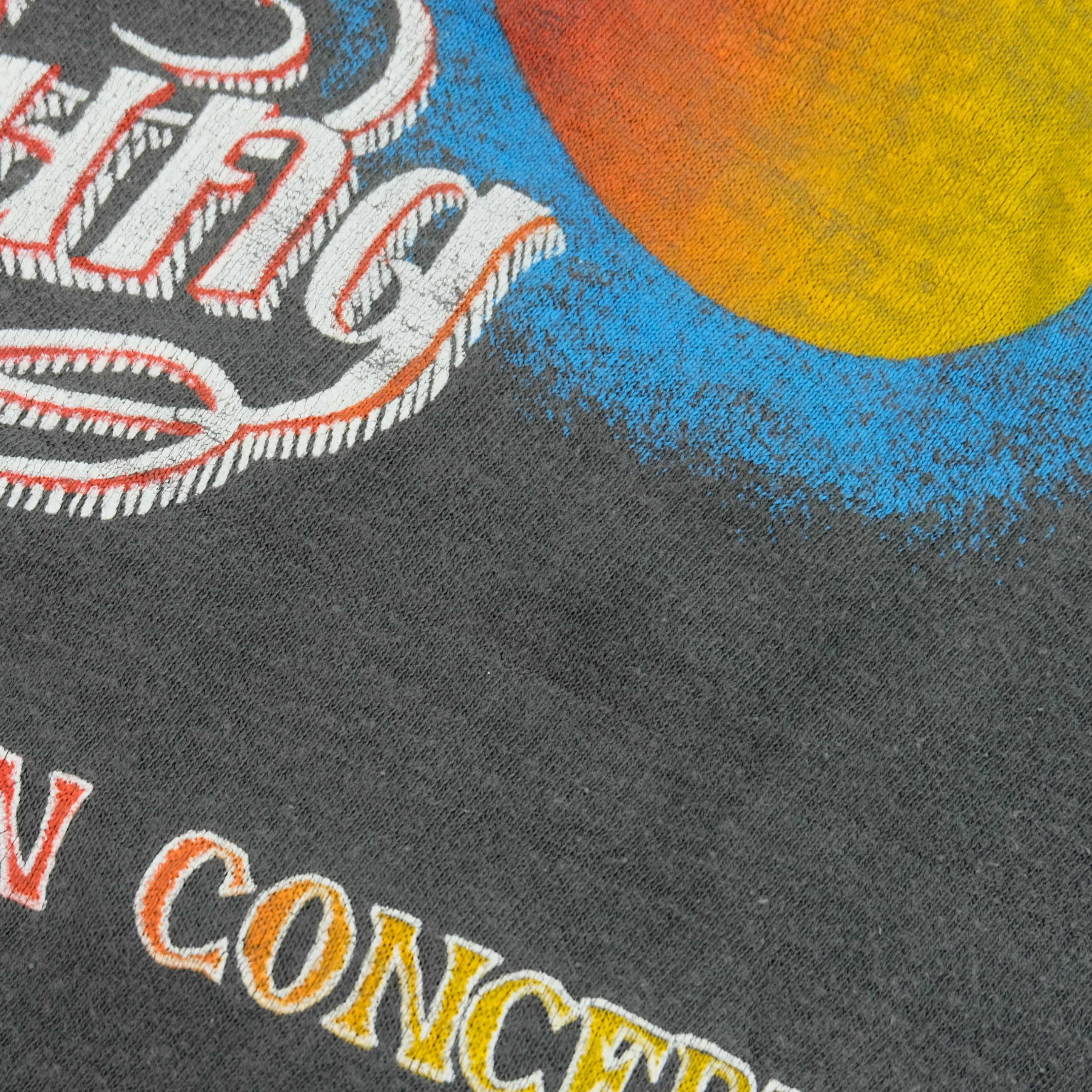 Vintage Neil Young Crazy Horse Band Tour T Shirt 80s Black - Image 9