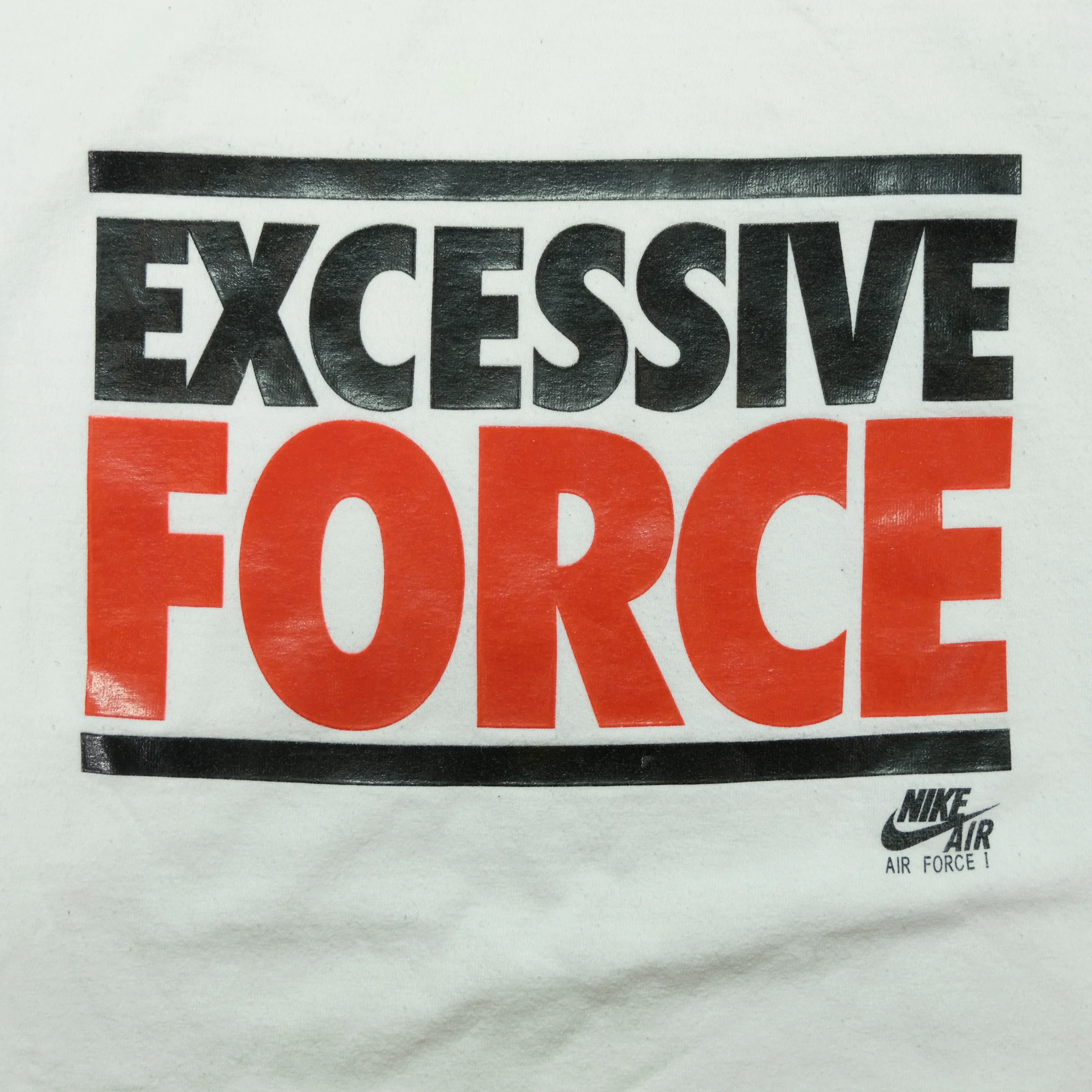 Vintage NIKE Air Excessive Force T Shirt 2000s White XL - Image 3