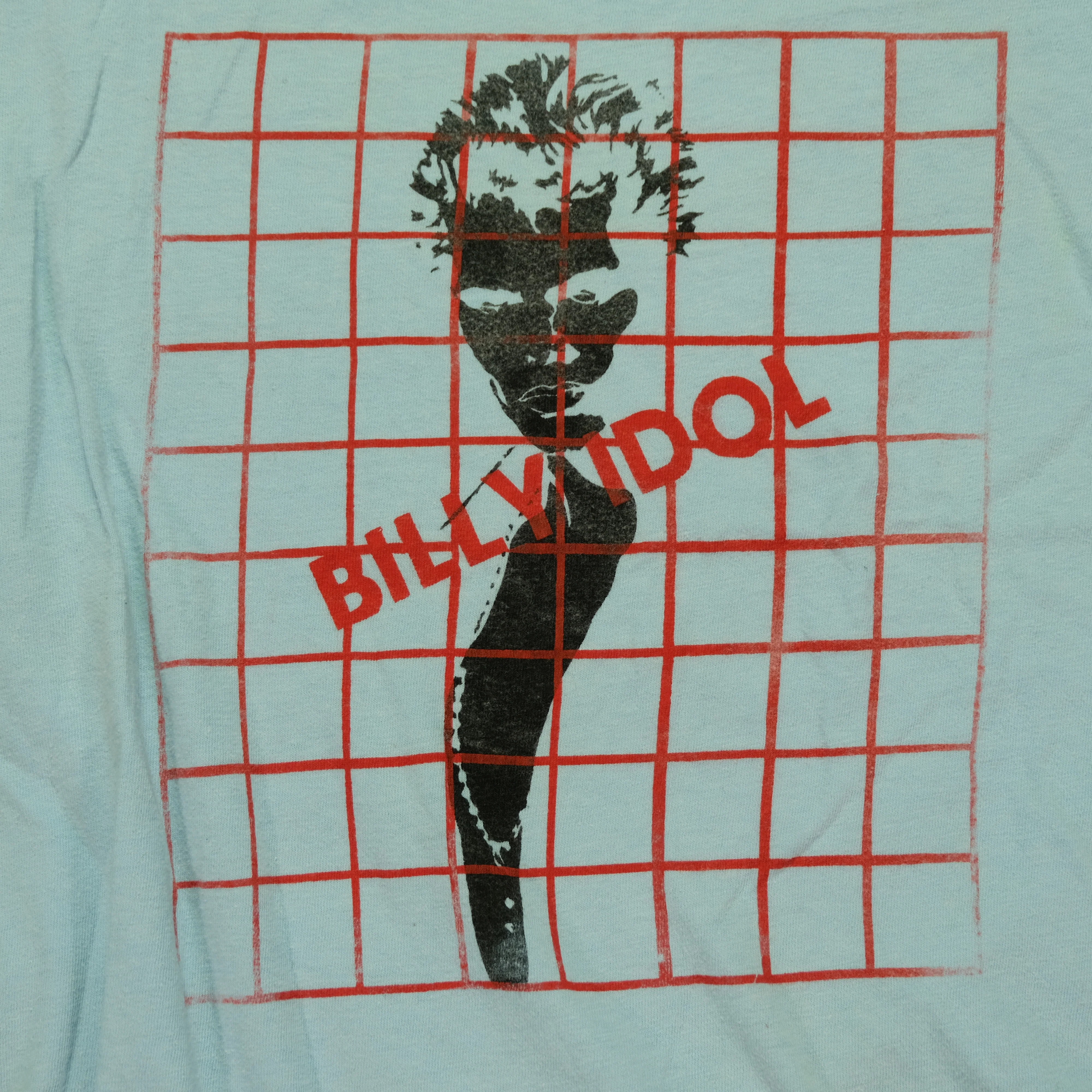 Vintage NIKE Billy Idol Spell Out Swoosh Long Sleeve T Shirt 70s 80s Blue S - Image 9
