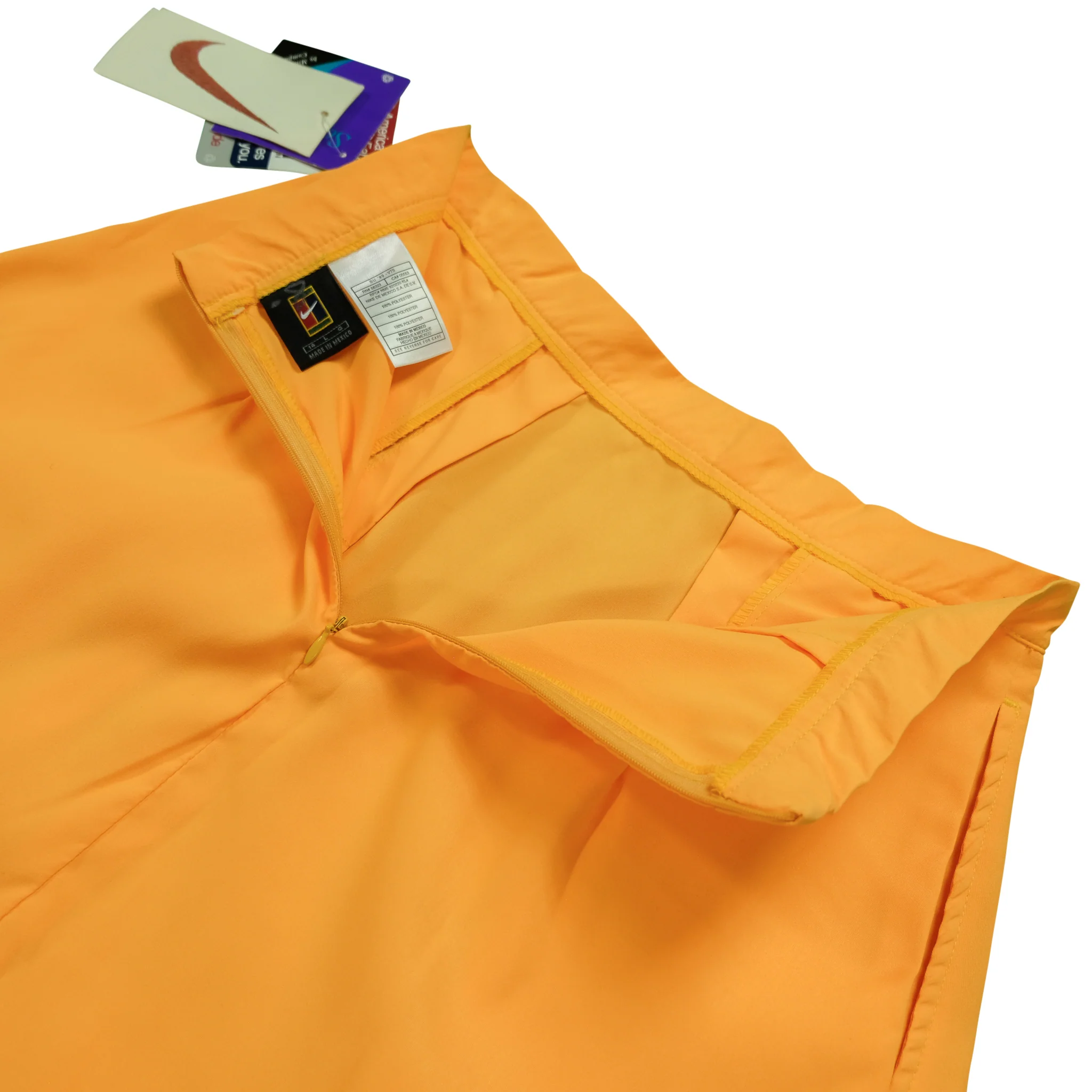 Vintage NIKE Court Challenge Tennis Skirt 90s Yellow NWT L - Image 8