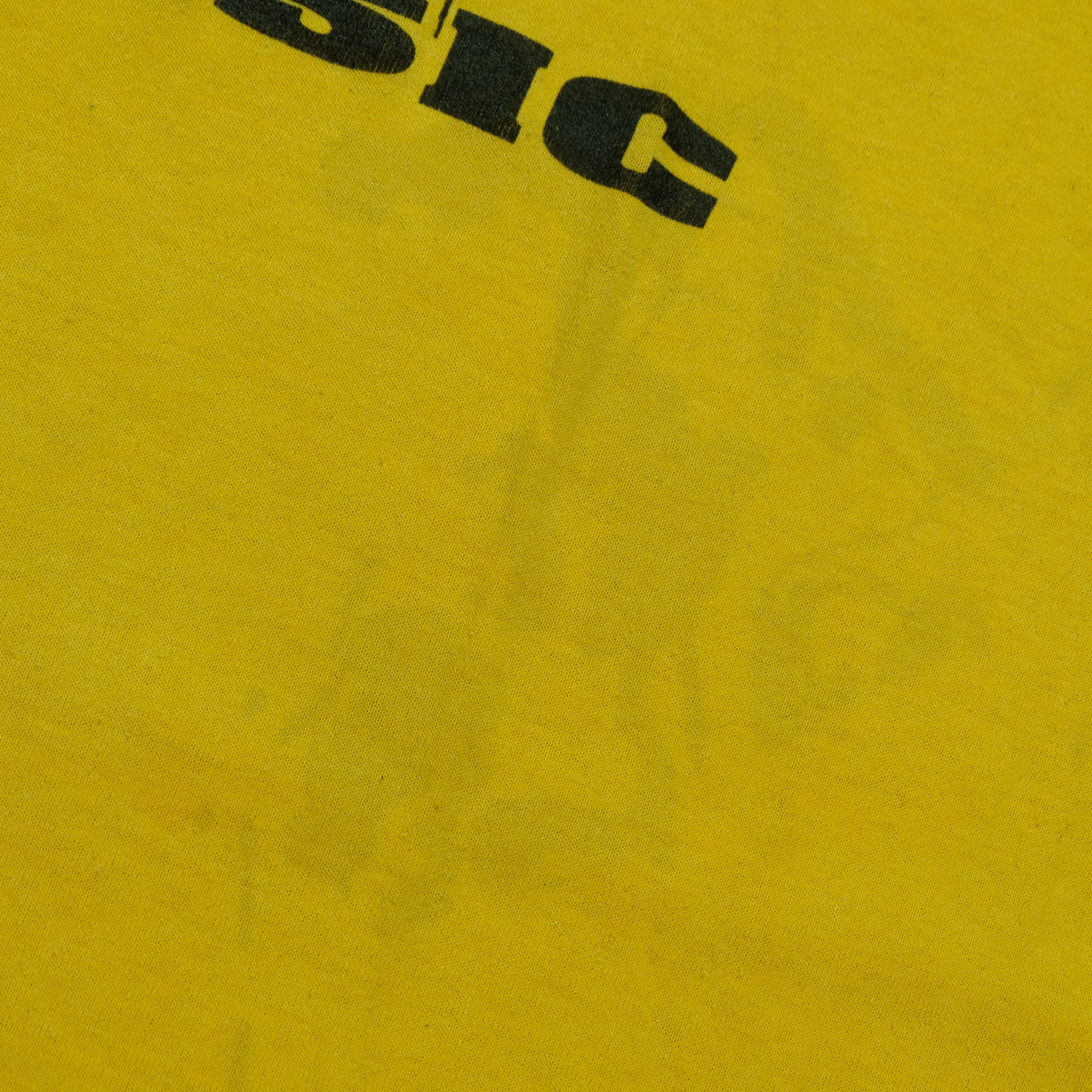 Vintage NIKE Mid America Classic Spell Out Swoosh Big Cat Graphic T Shirt 80s 90s Yellow XL - Image 6