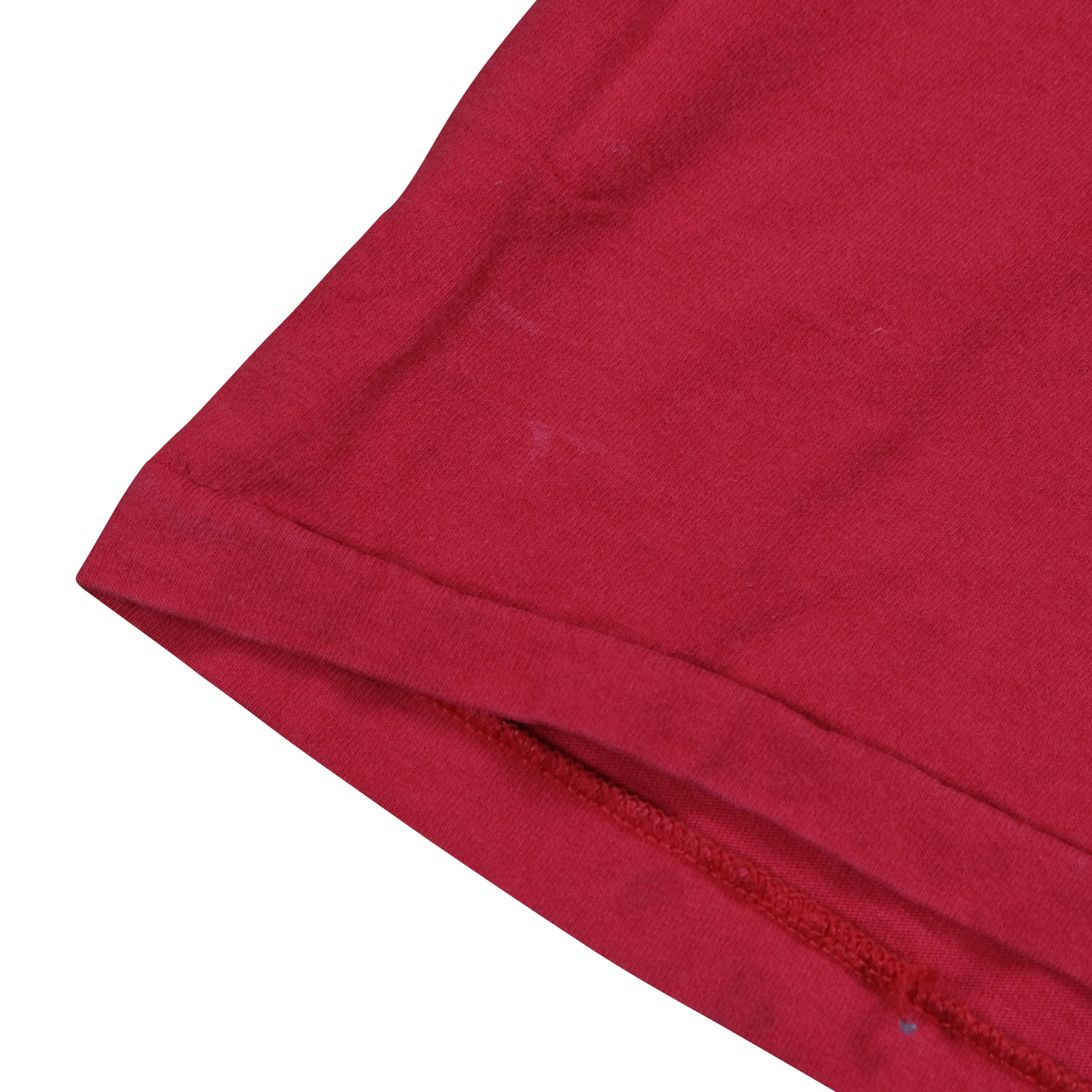 Vintage NIKE P.L.A.Y. Participate In The Lives of America's Youth Spell Out Swoosh T Shirt 80s 90s Red L - Image 6