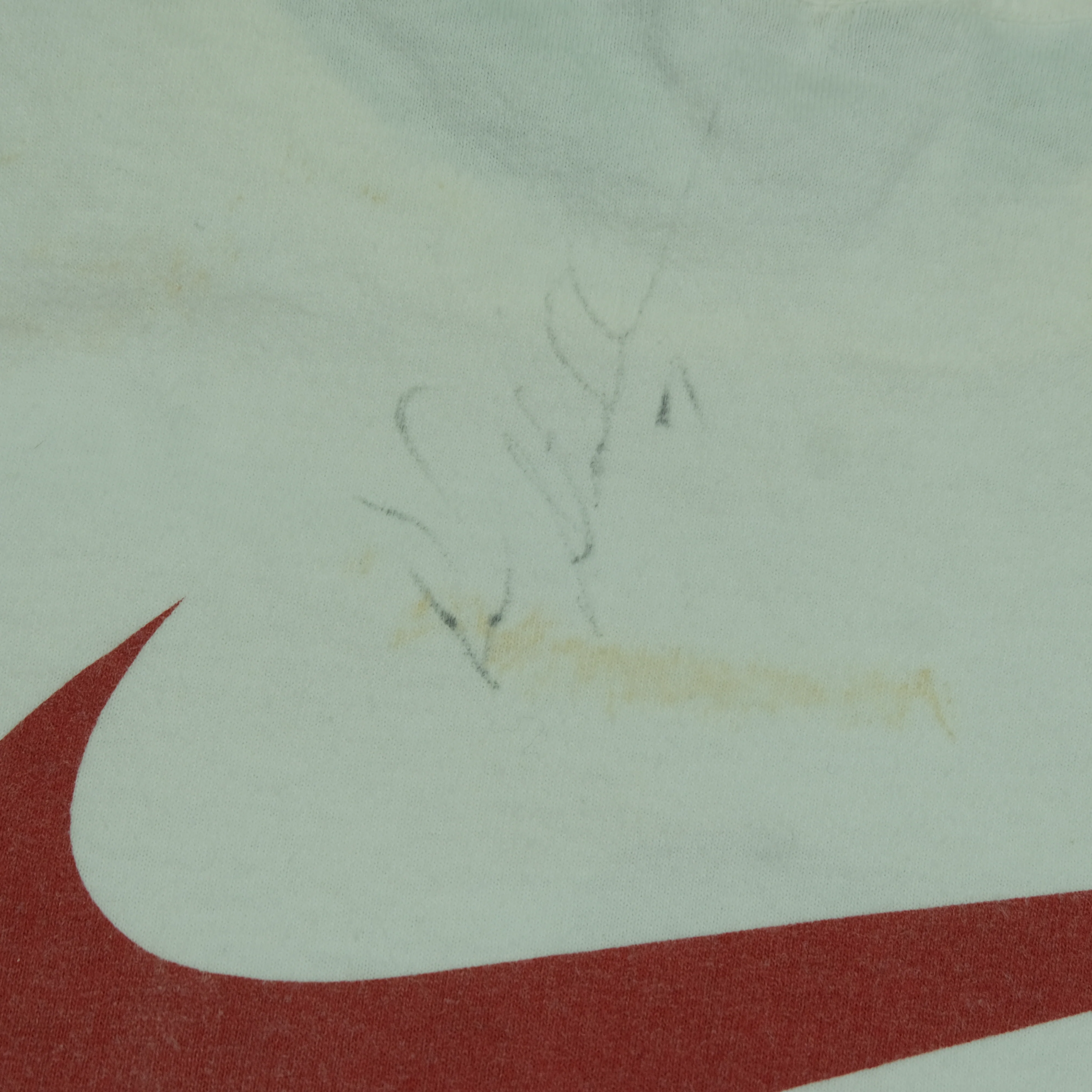 Vintage NIKE Rod Strickland Portland Trailblazers Rod's Squad Swoosh T Shirt 90s White M - Image 9