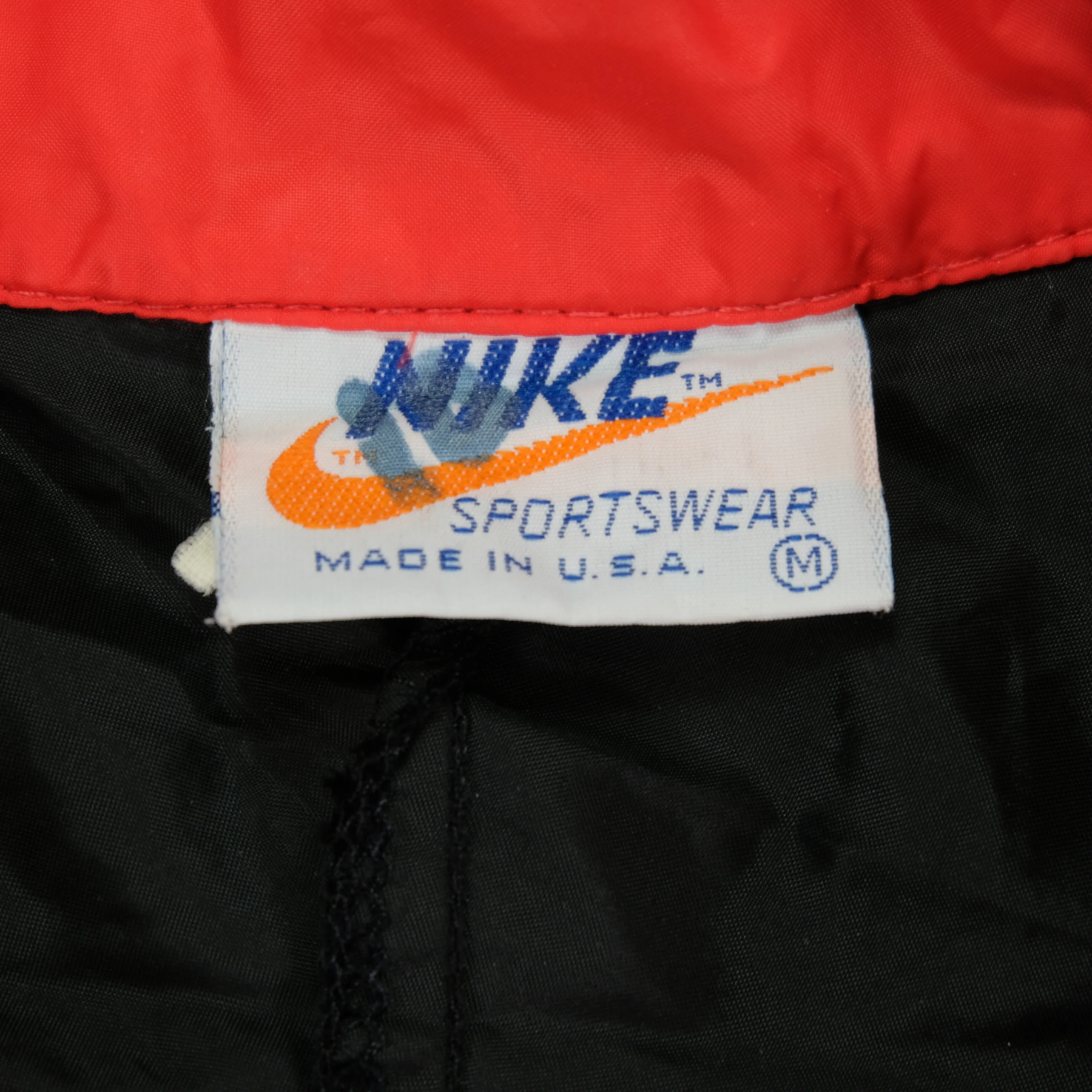 Vintage NIKE Sportswear Packable Windbreaker Jacket 70s 80s Red Black White M - Image 4